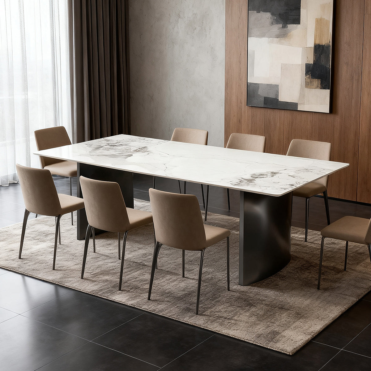 Rock plate dining table(Chanel )
