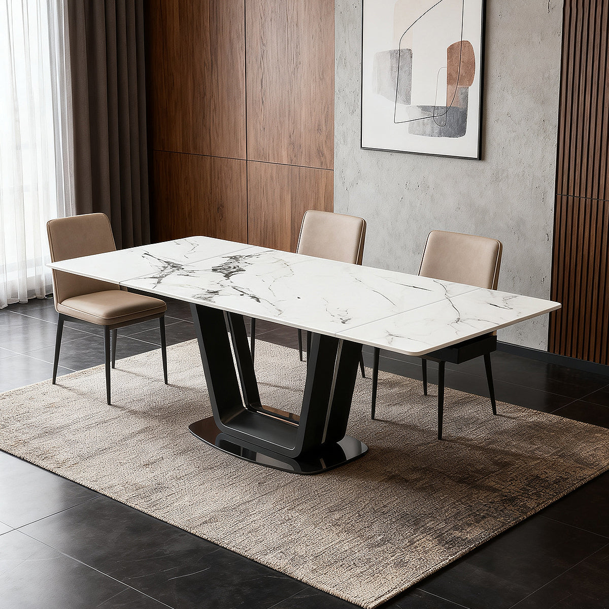 Rock plate functional dining table(Patek Philippe)