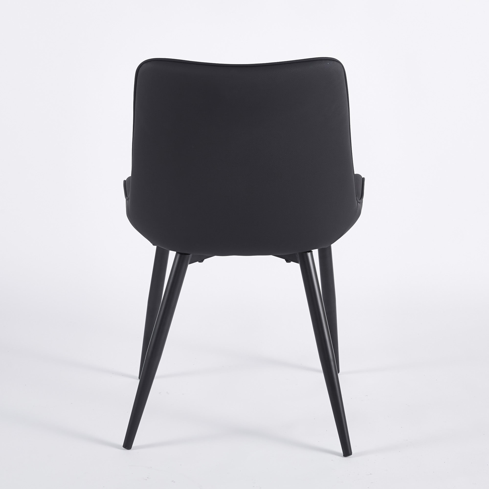 Modern Leather Dining Chairs with Metal Legs 4pCS/CTN