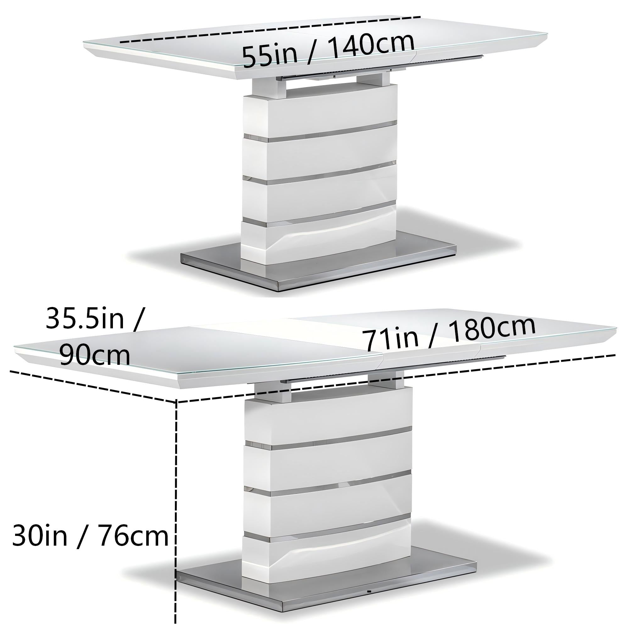 Extendable Table and Handle Chair