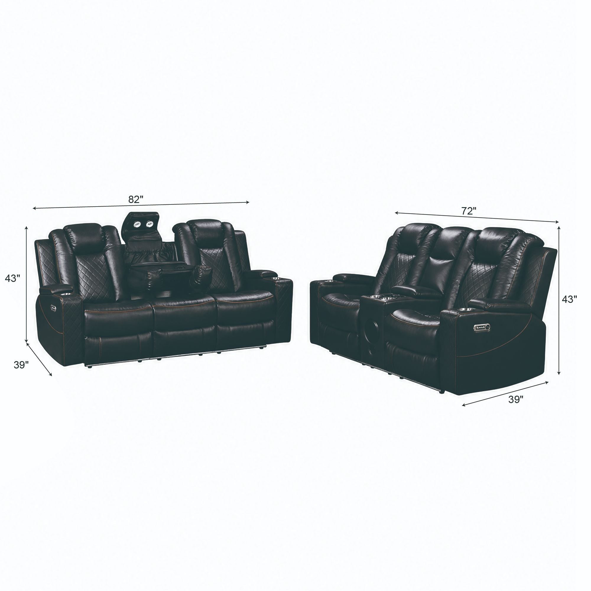 Power Recliner Sofa & Loveseat