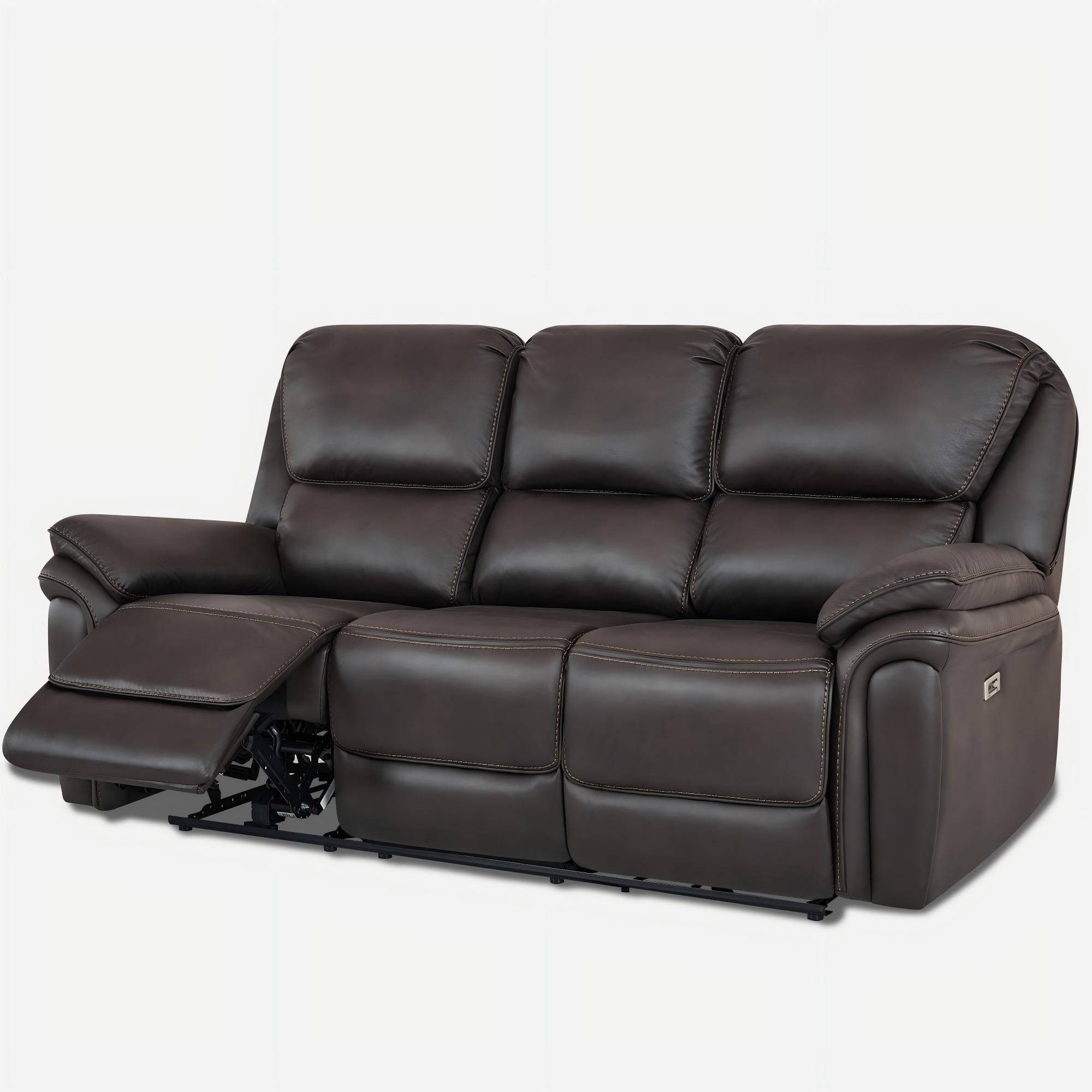 Melt Padded Backrest Faux Leather Recliner 3PP