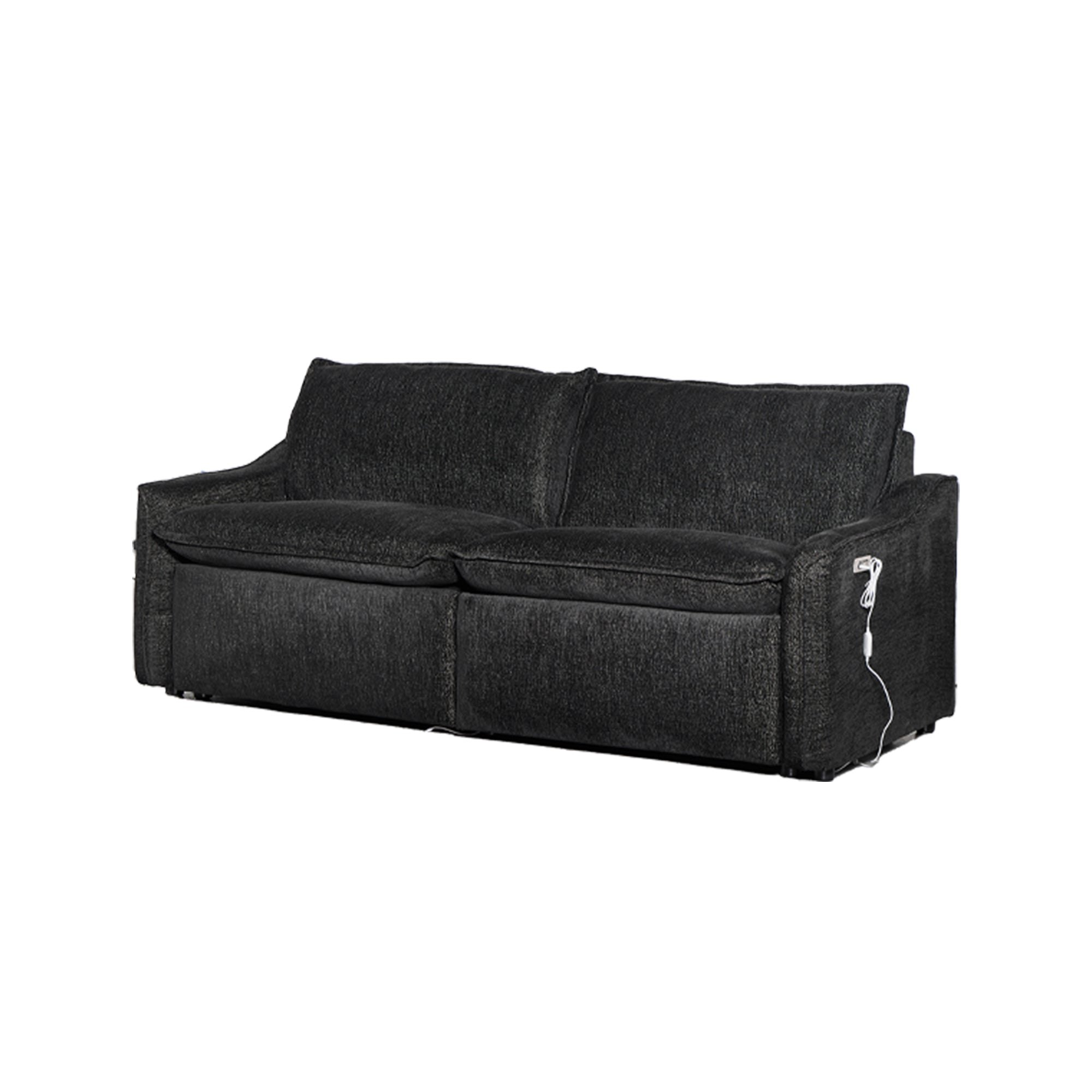 Black Electric Recliner Sofa Set--MS908-Black-2SET