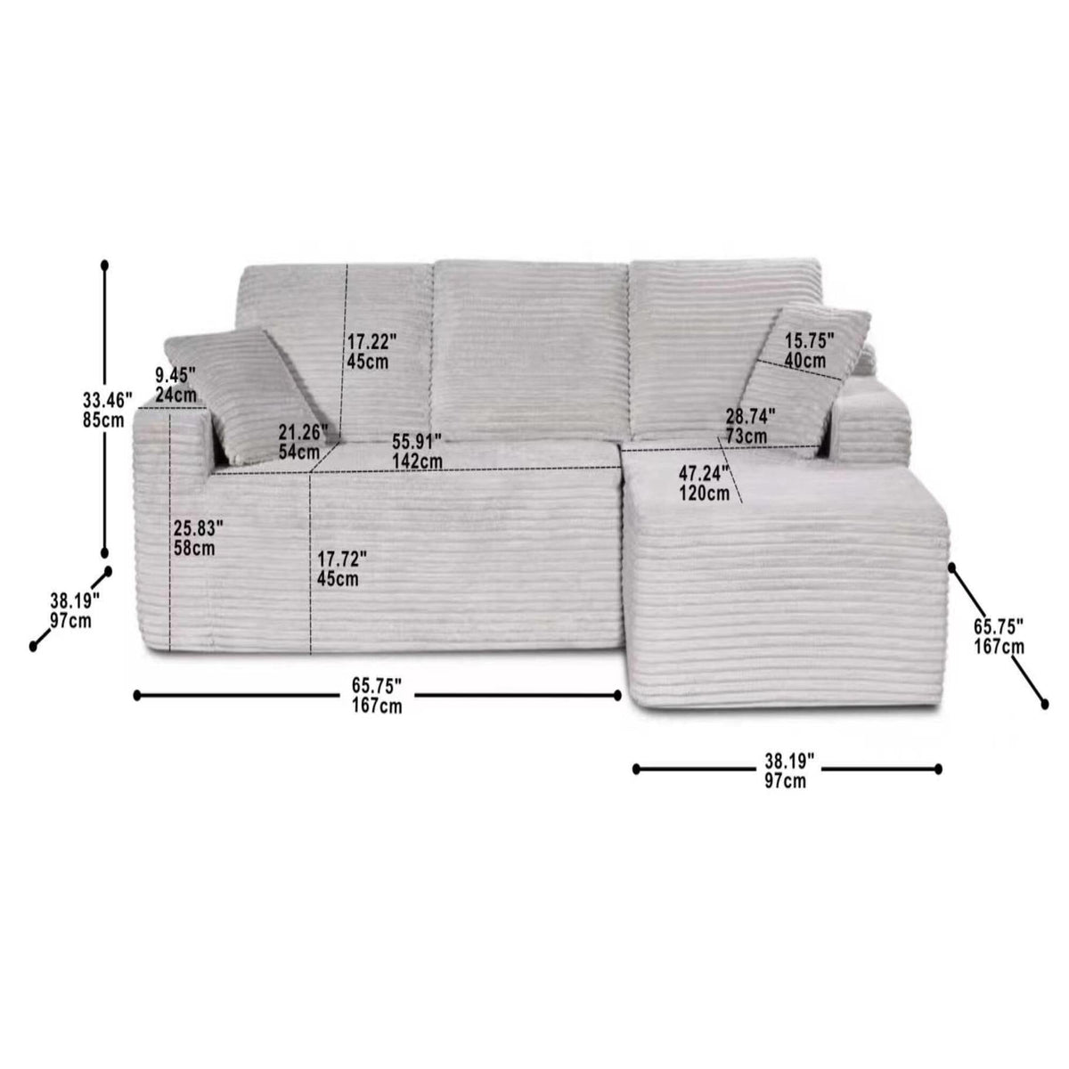 compress sofa Beige