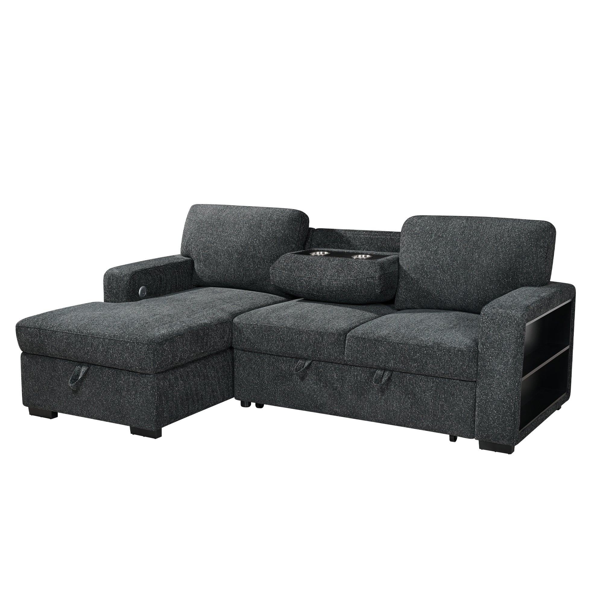 Multi- functional sofa sleeper-L3550-Black