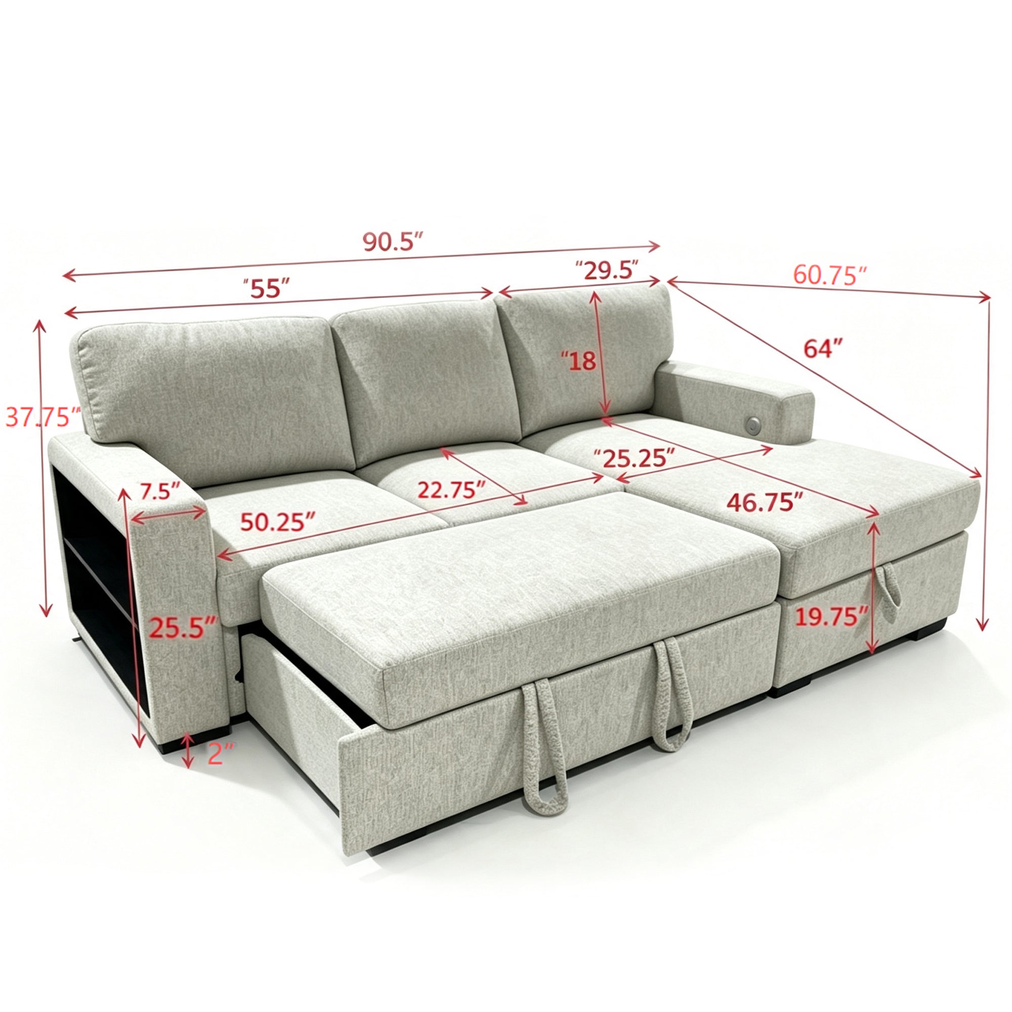 Multi functional sofa sleeper-R3550