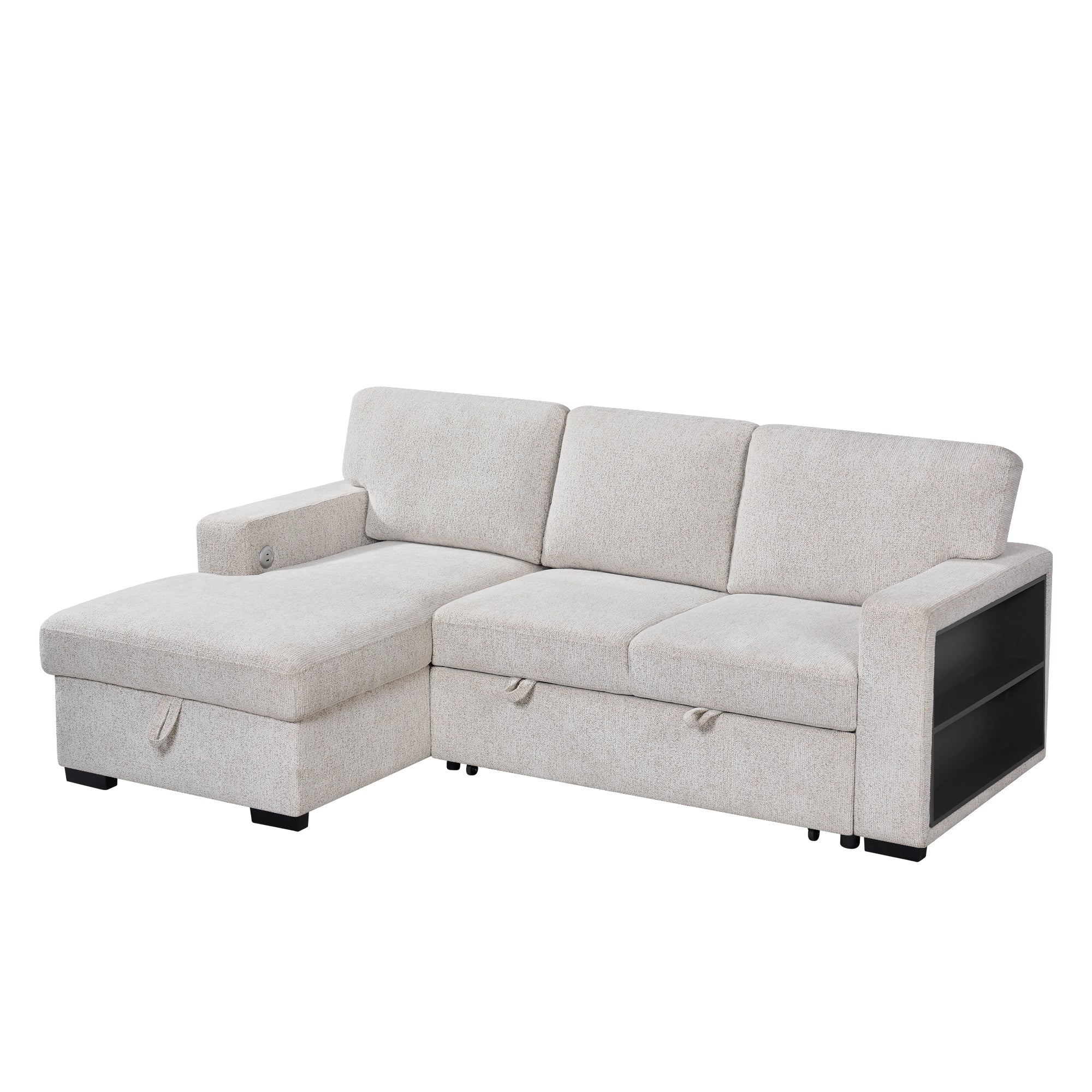 Multi- functional sofa sleeper-L3550-Creambrown