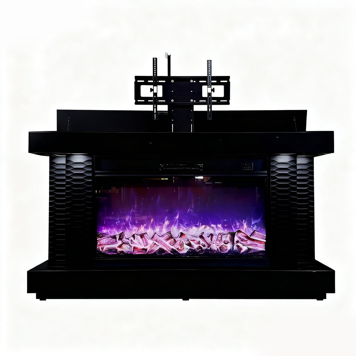 TV Stand Fireplace with Heating Function and Bluetooth speaker