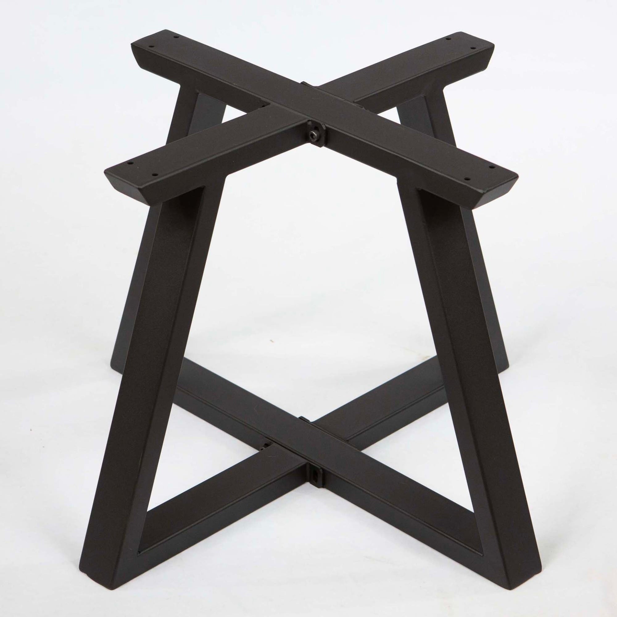 Black Carbon Steel Cross Side Table Frame-MTY0170 1pcs/CTN