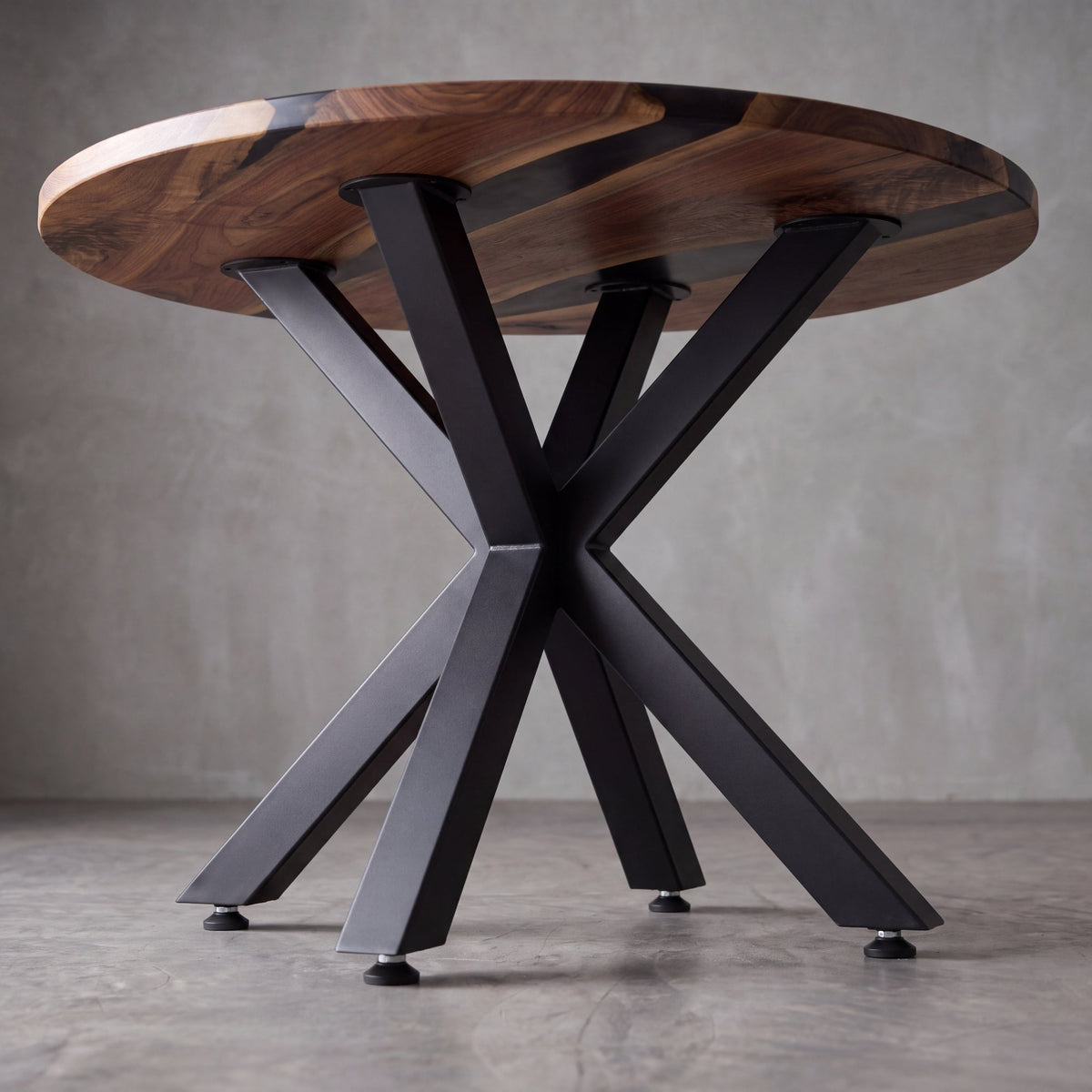 Black Carbon Steel X-Shape Side Table Base(1pcs/CTN)