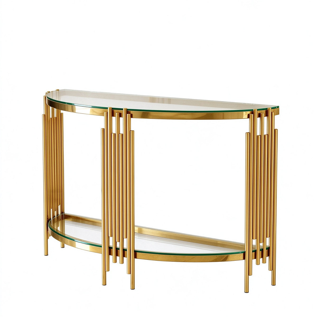 Stainless steel console table