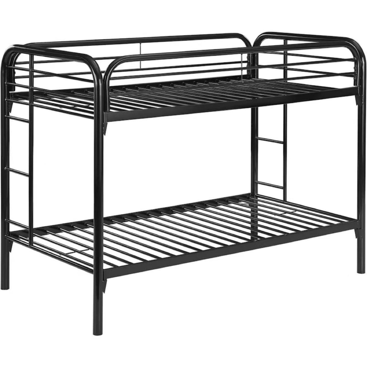 BB001-Heavy‑Duty Metal Bunk Bed Frame, Twin Size Bunk Bed for Kids Adults