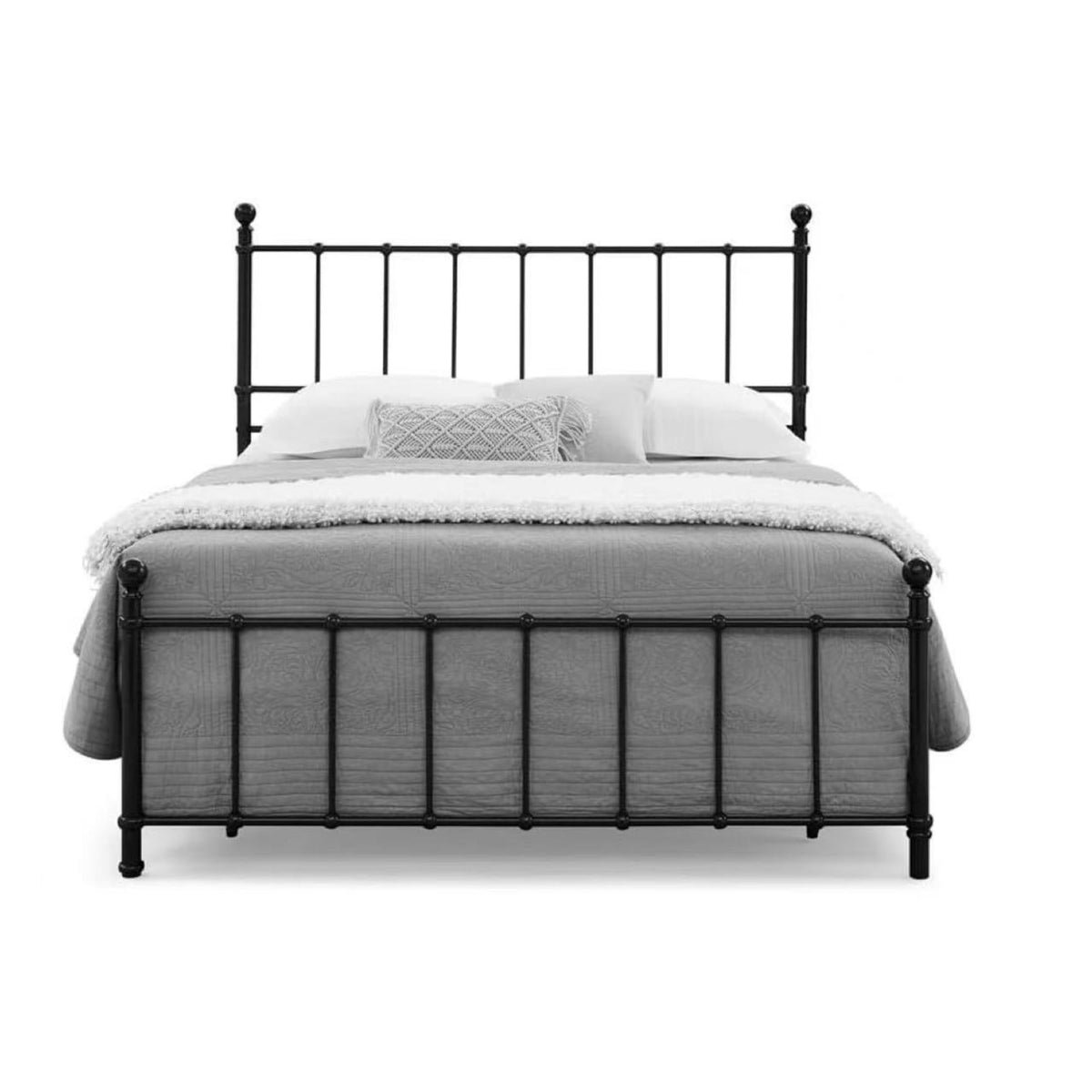 BD003-FULL-QUEEN-Vintage Metal Bed Frame