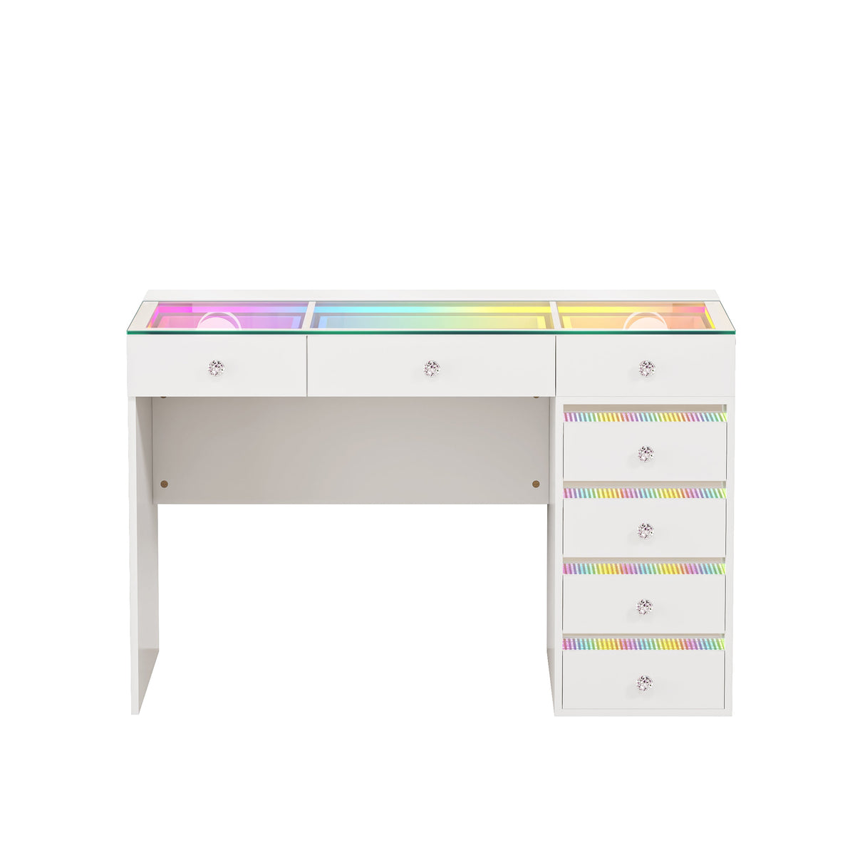 VANITII Fenair Vanity Desk with 7 Drawers