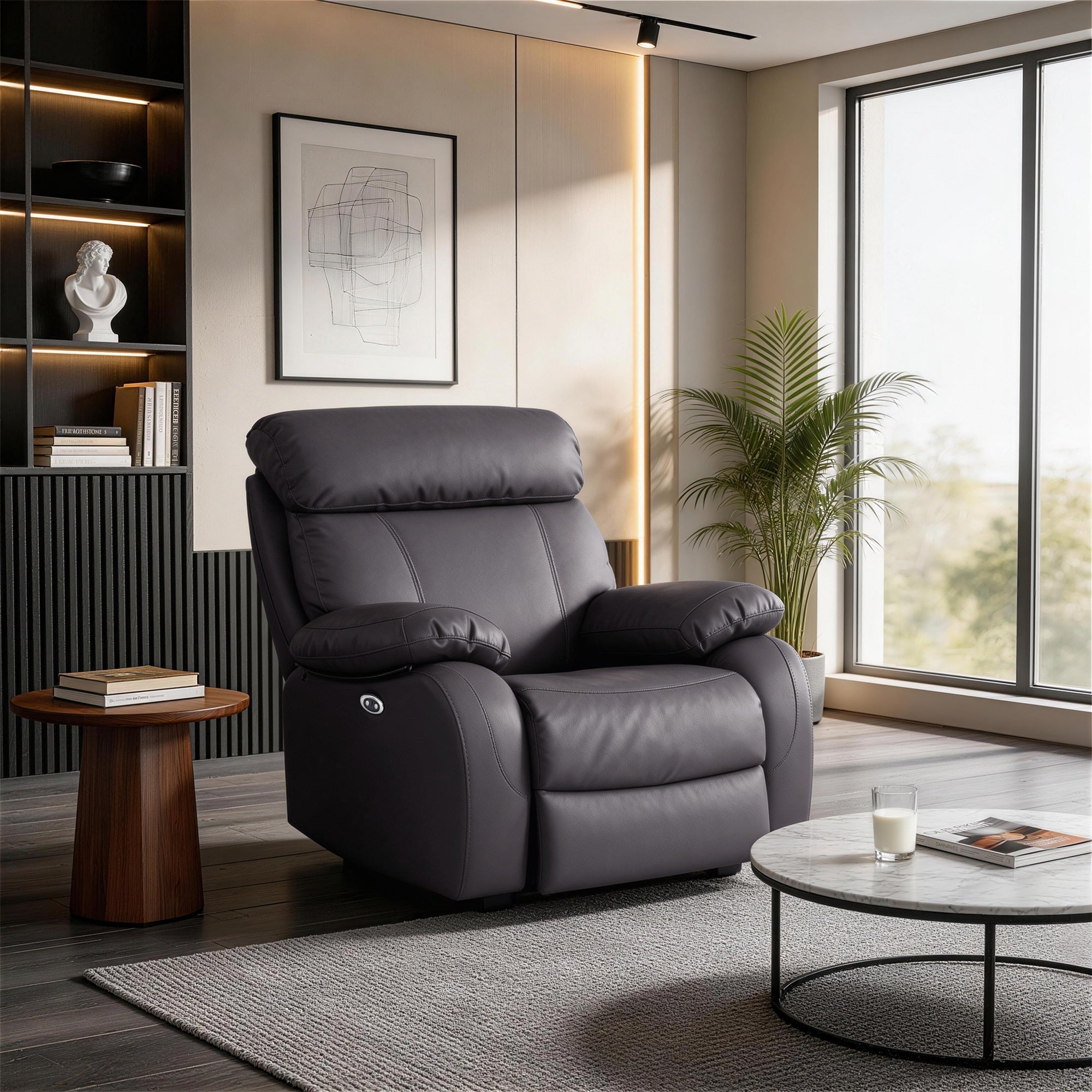 Power Recliner Chair MR2041W Gray