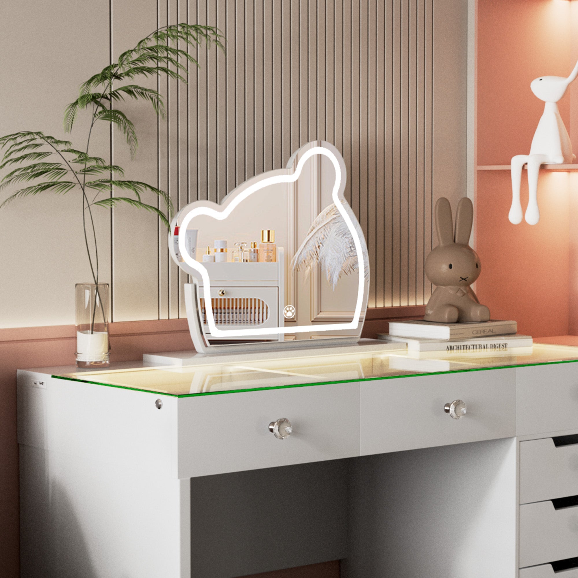 VANITII Hollywood Vanity Mirror Bear LED Mirror