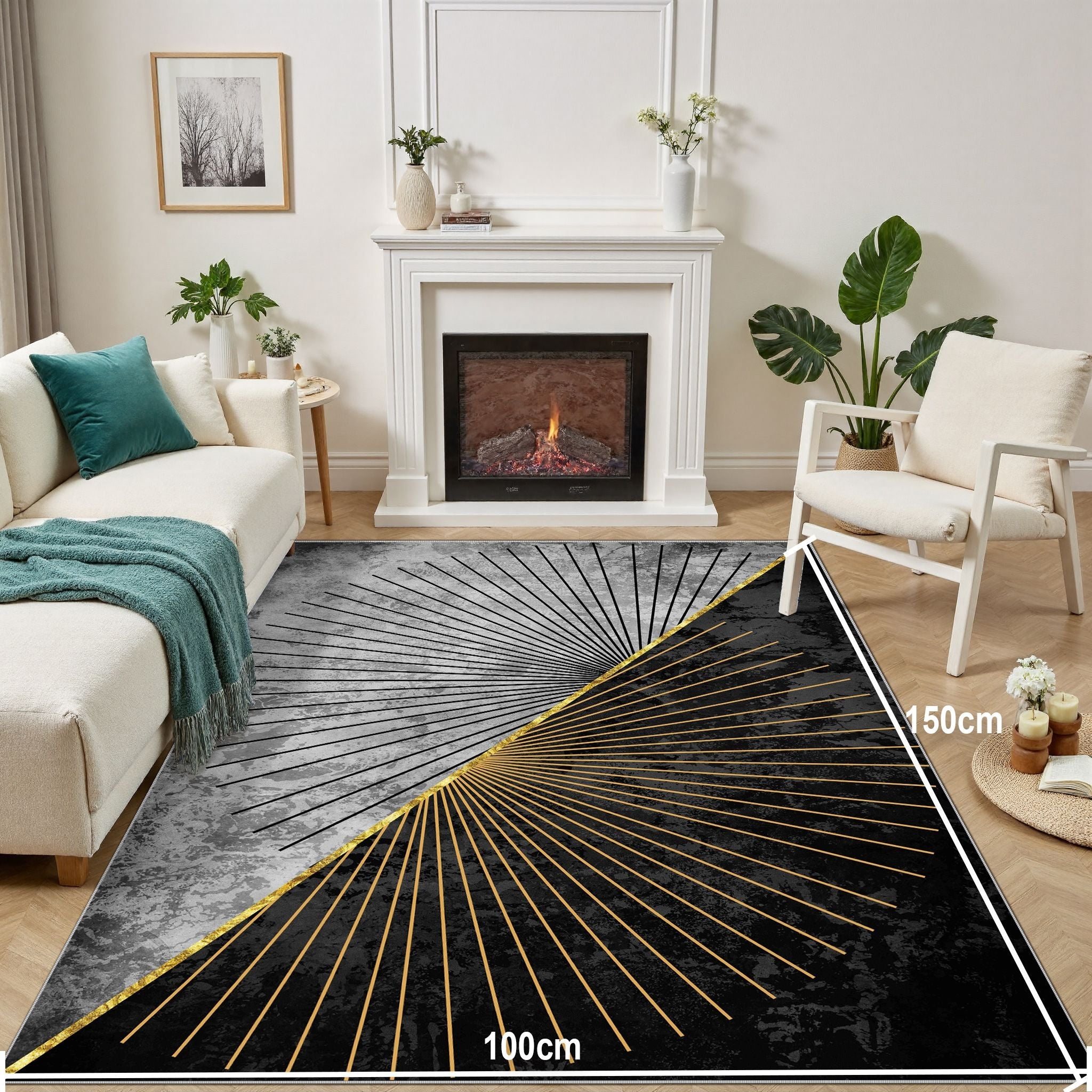 Crystal Velvet Area Rugs-204