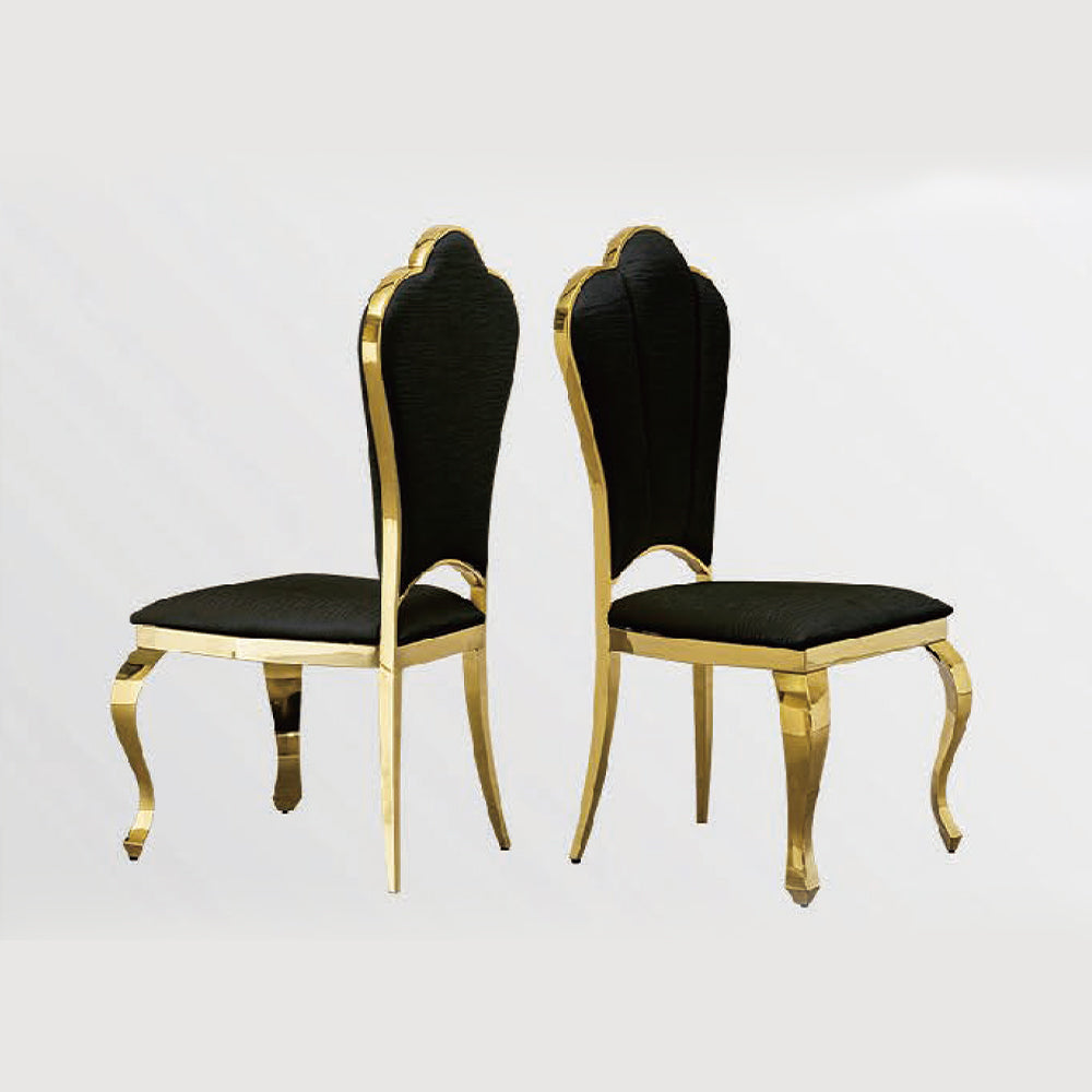 Mirror Gold Finish Dining Chair