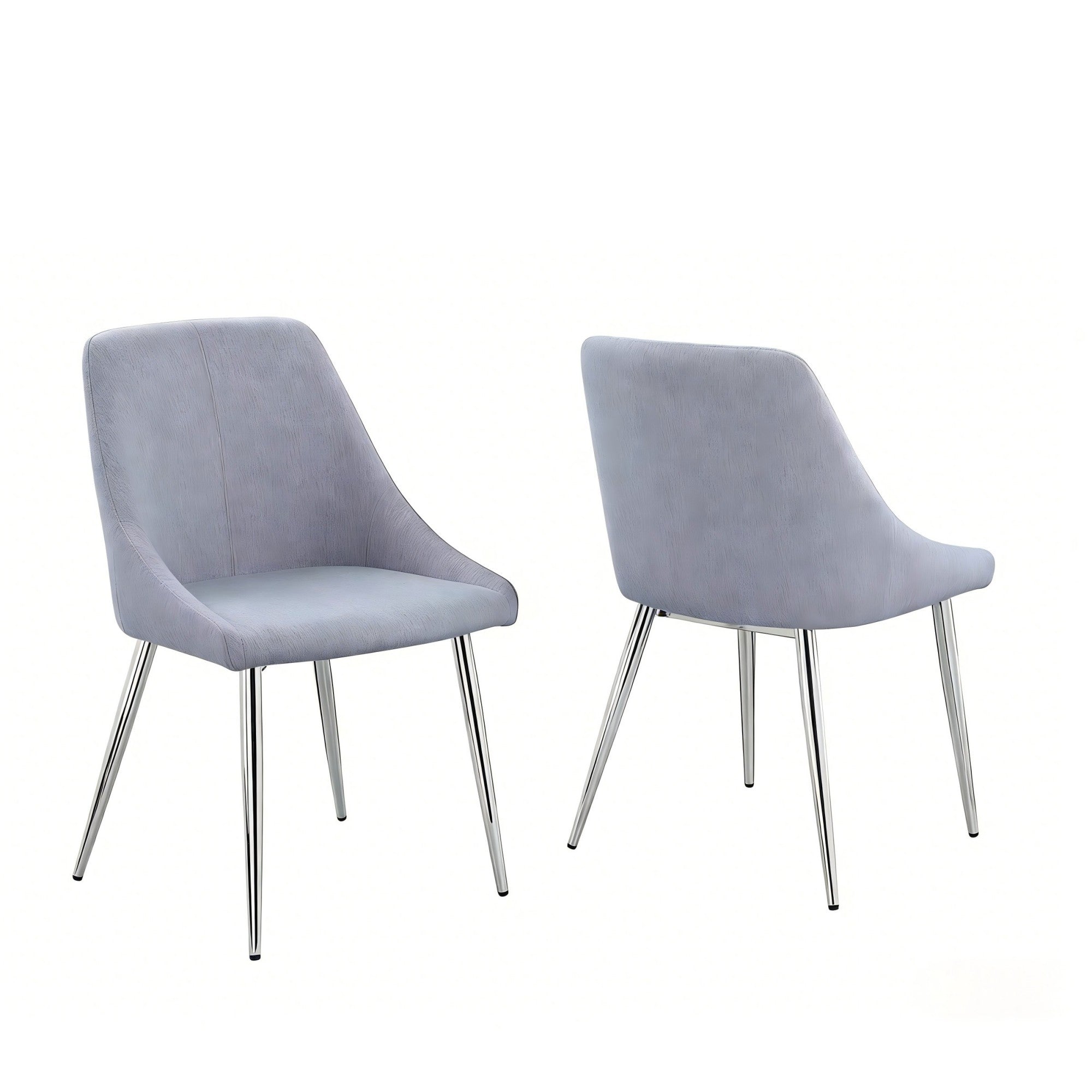 Gray Fabric Upholstery Side Chair