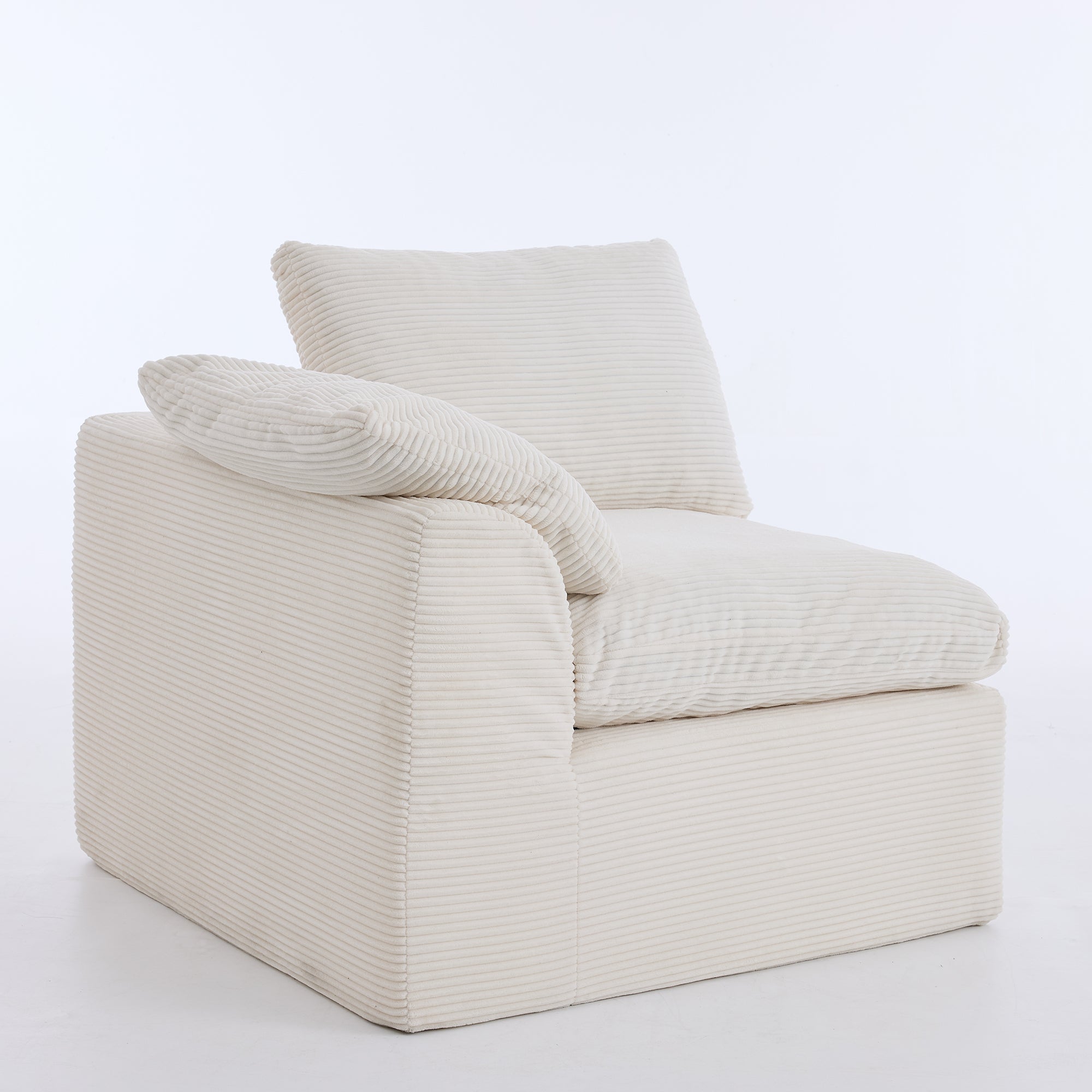 Michia Modular Sectional 6-piece Beige with Ottoman