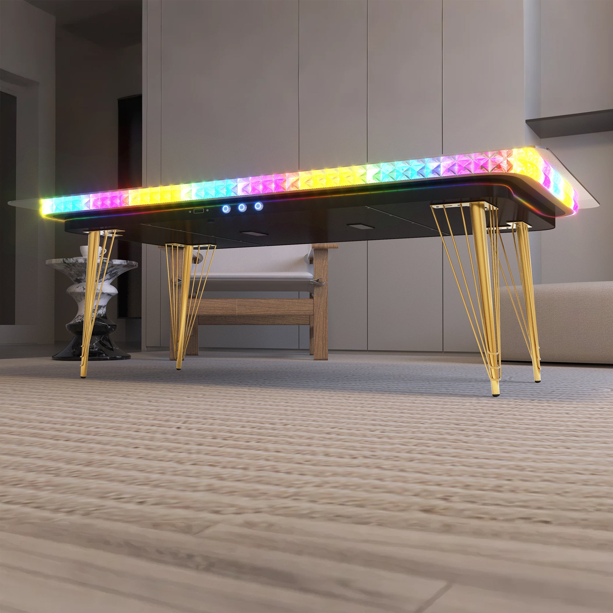 VANITII Trotting Horse Lamp Coffee Table