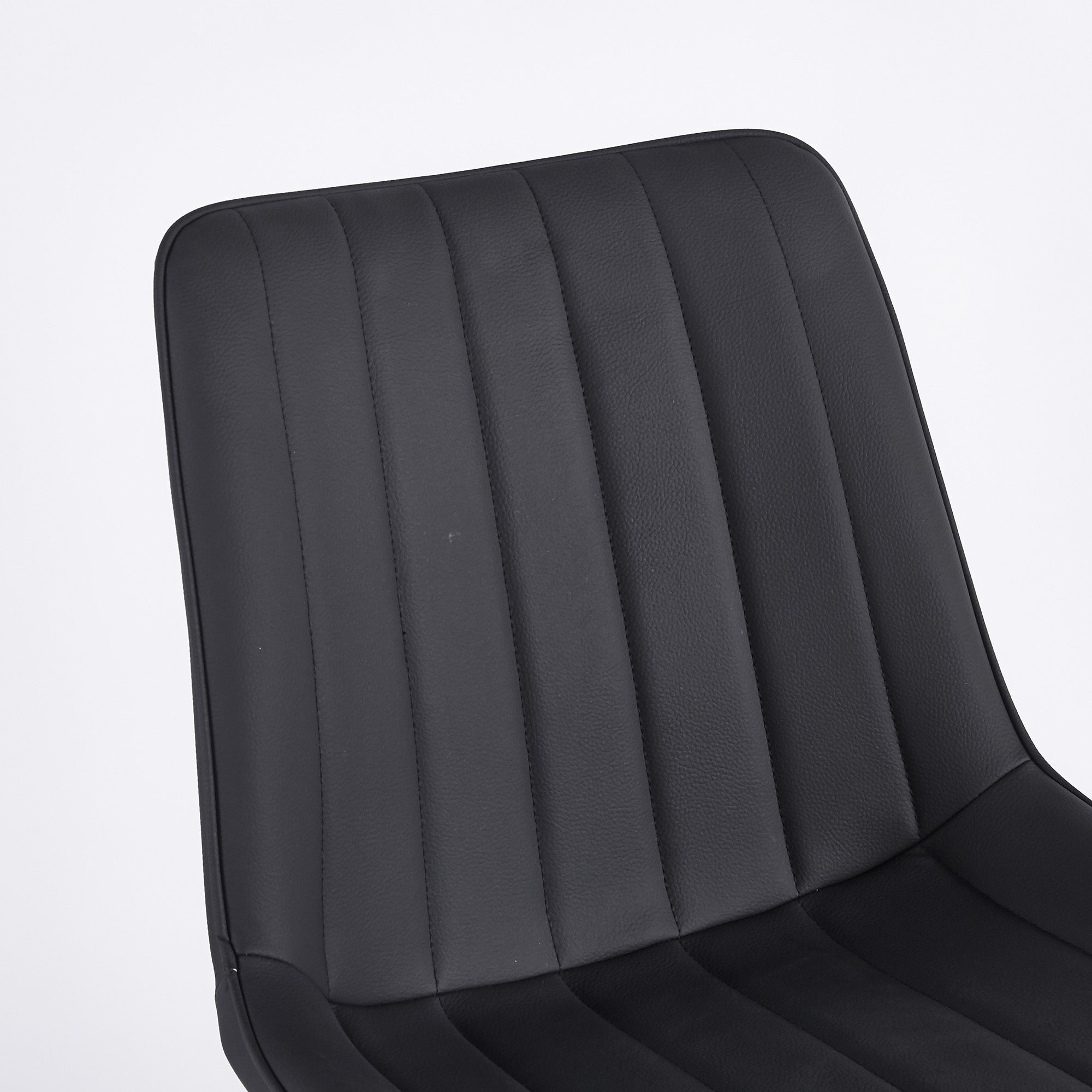 Modern Leather Dining Chairs with Metal Legs 4pCS/CTN