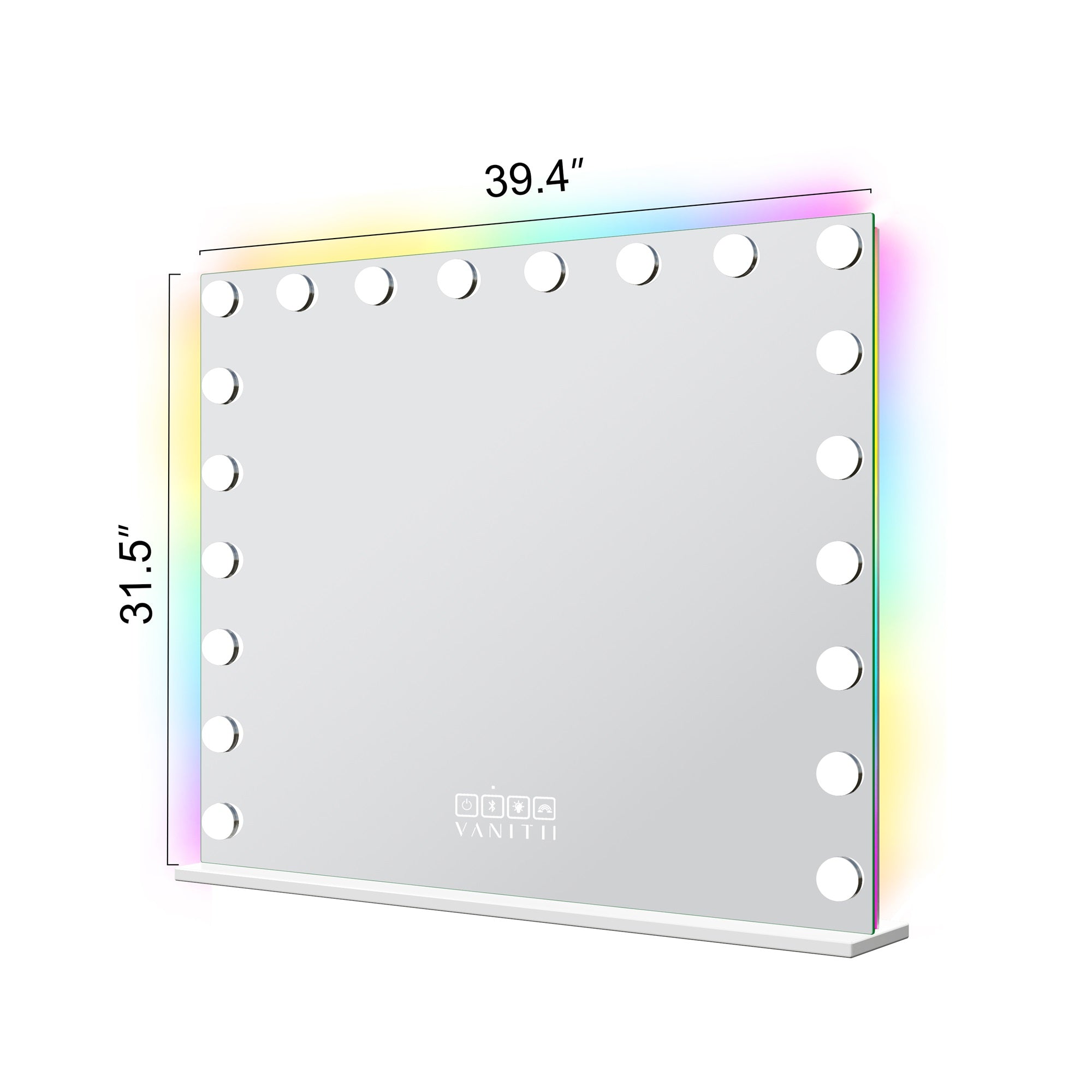 VANITII Mary Hollywood Vanity Mirror with RGB and Bluetooth Speaker