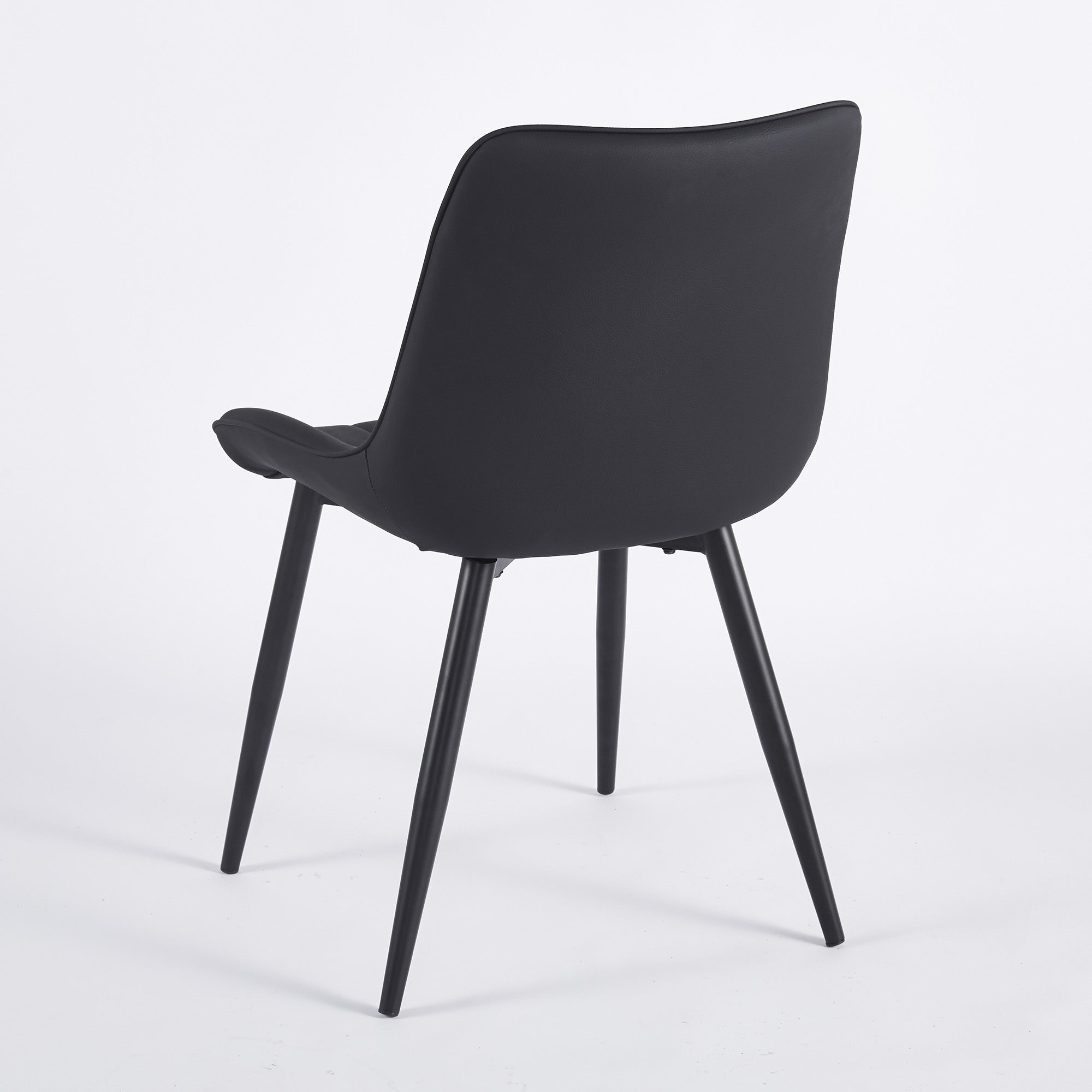 Modern Leather Dining Chairs with Metal Legs 4pCS/CTN