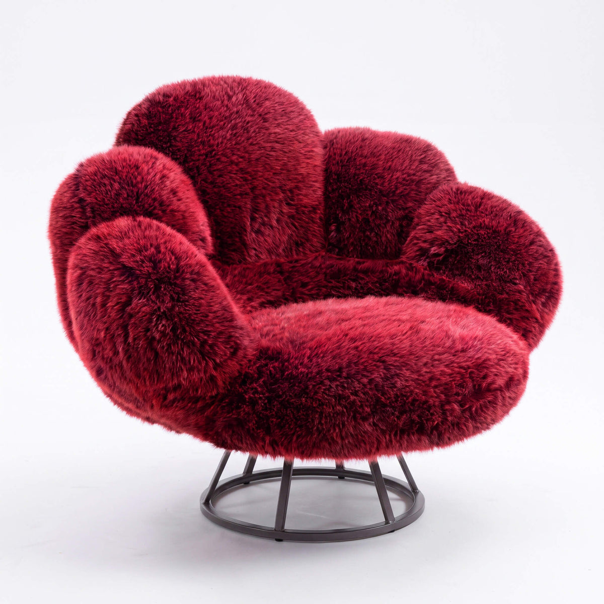 Modern Bear Claw Velvet Lounge Accent Chair