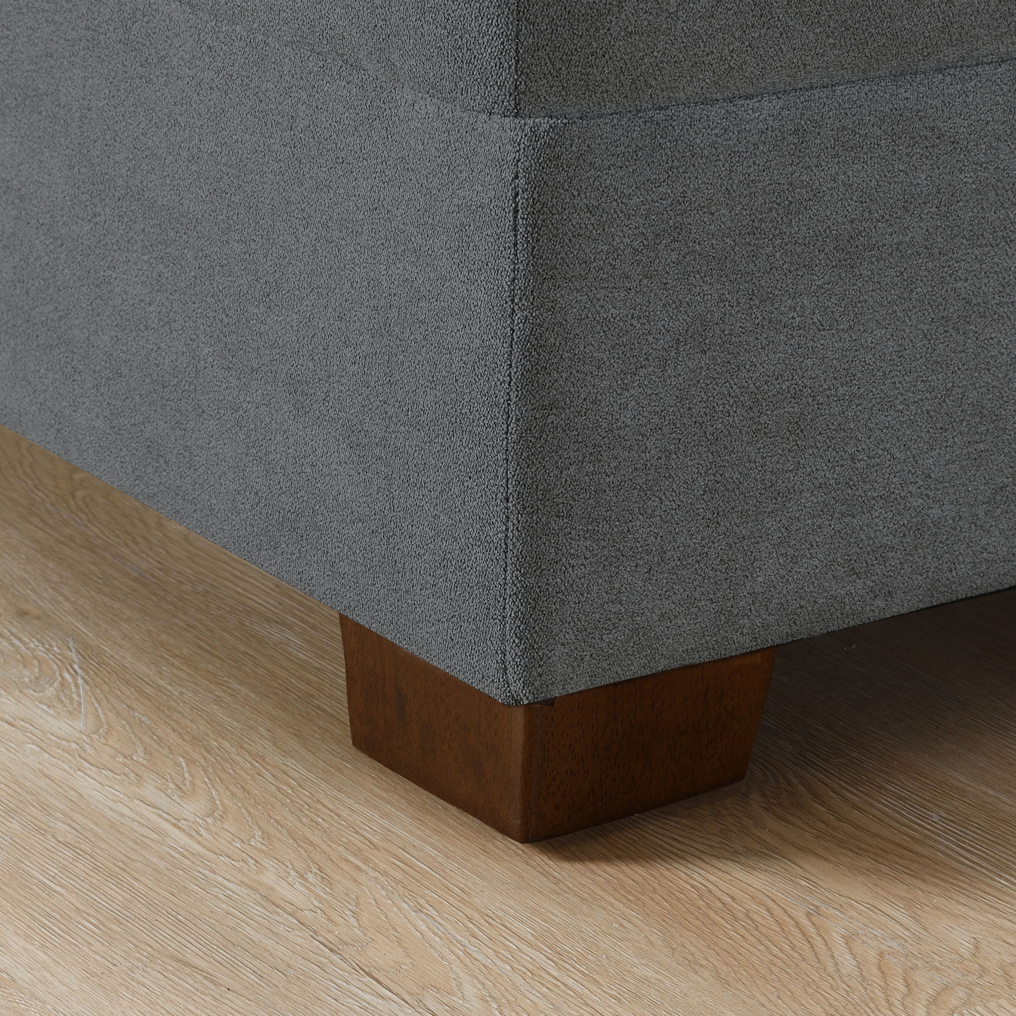Tisdale Modular Sectional 7-piece Charcoal with Storage Ottoman
