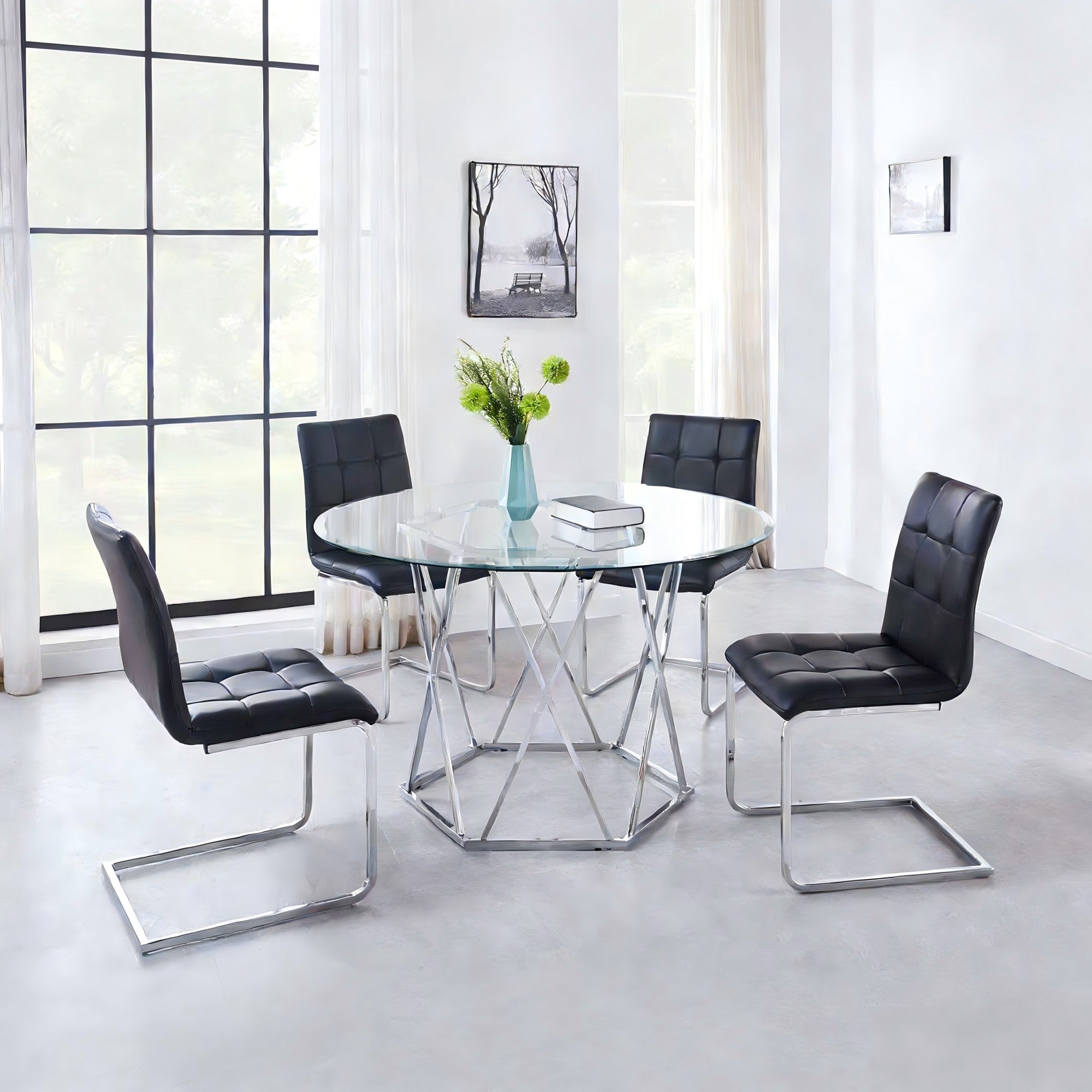 C-frame Design Side Chair
