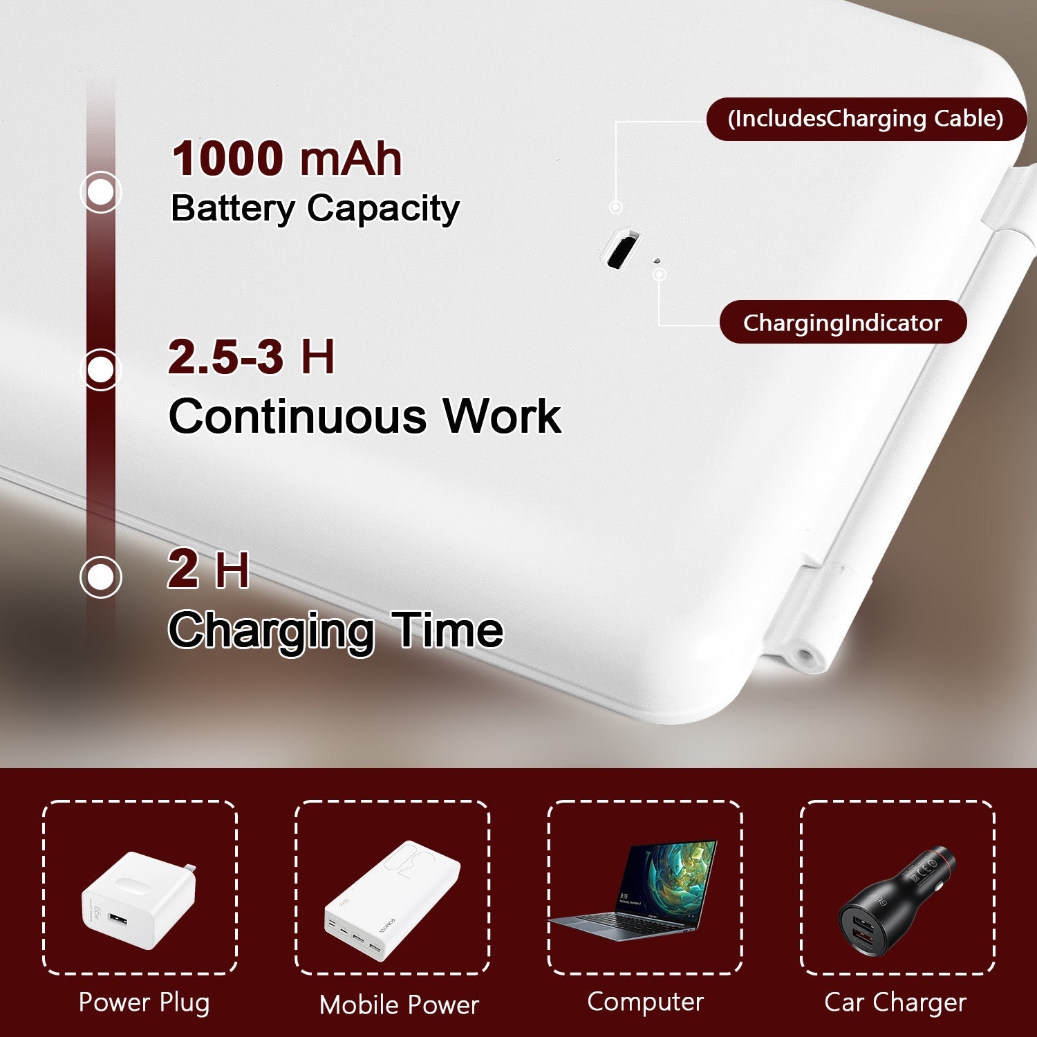 VANITII iPad Mini LED Makeup Mirror