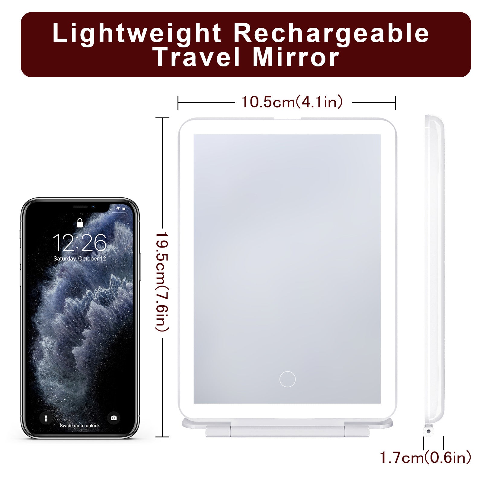 VANITII iPad Mini LED Makeup Mirror