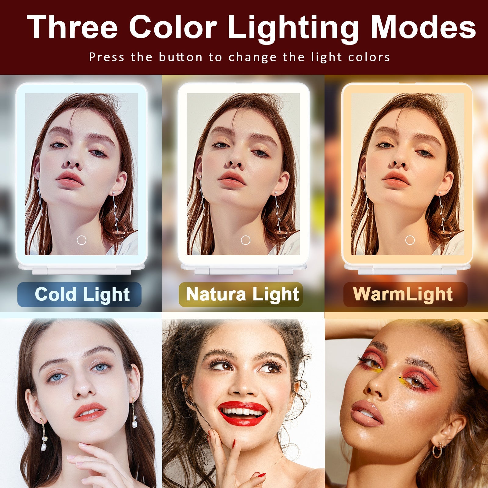 VANITII iPad Mini LED Makeup Mirror