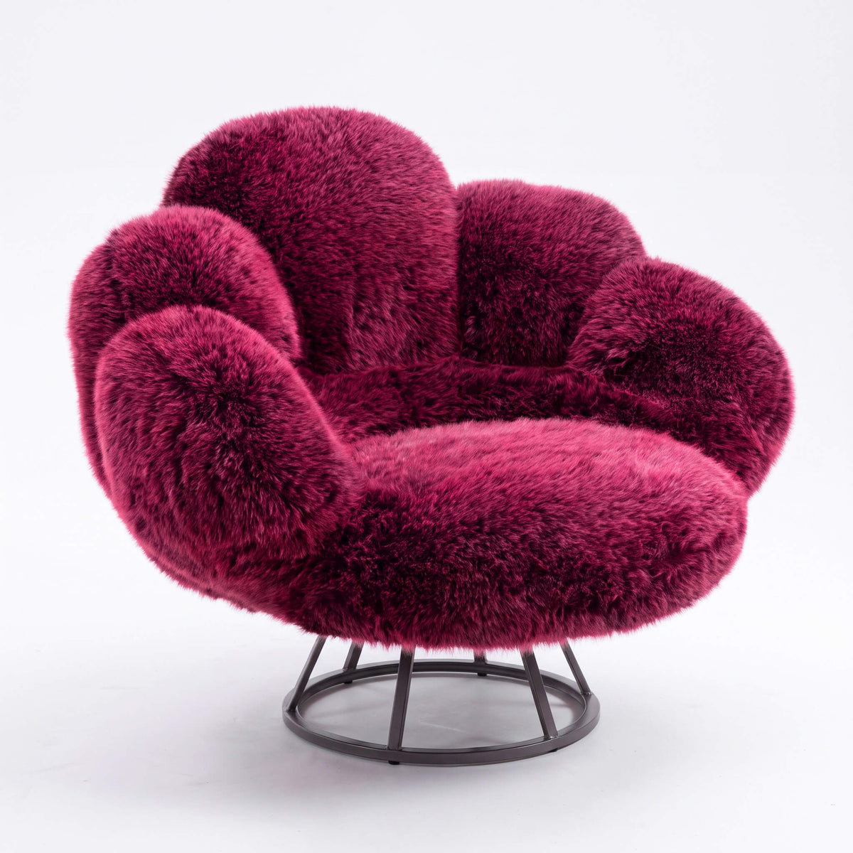 Modern Bear Claw Velvet Lounge Accent Chair
