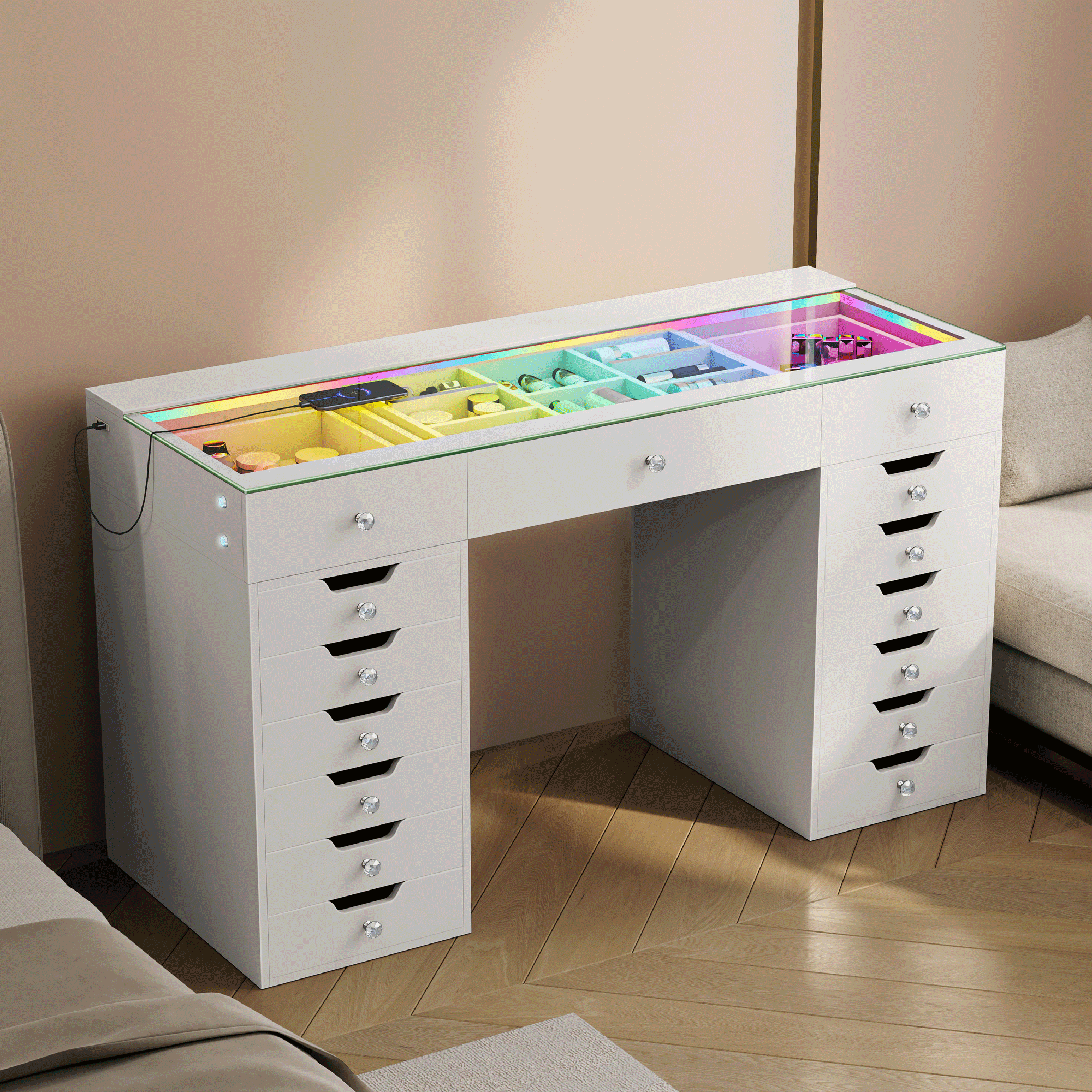 VANITII Lisa Vanity Desk Pro
