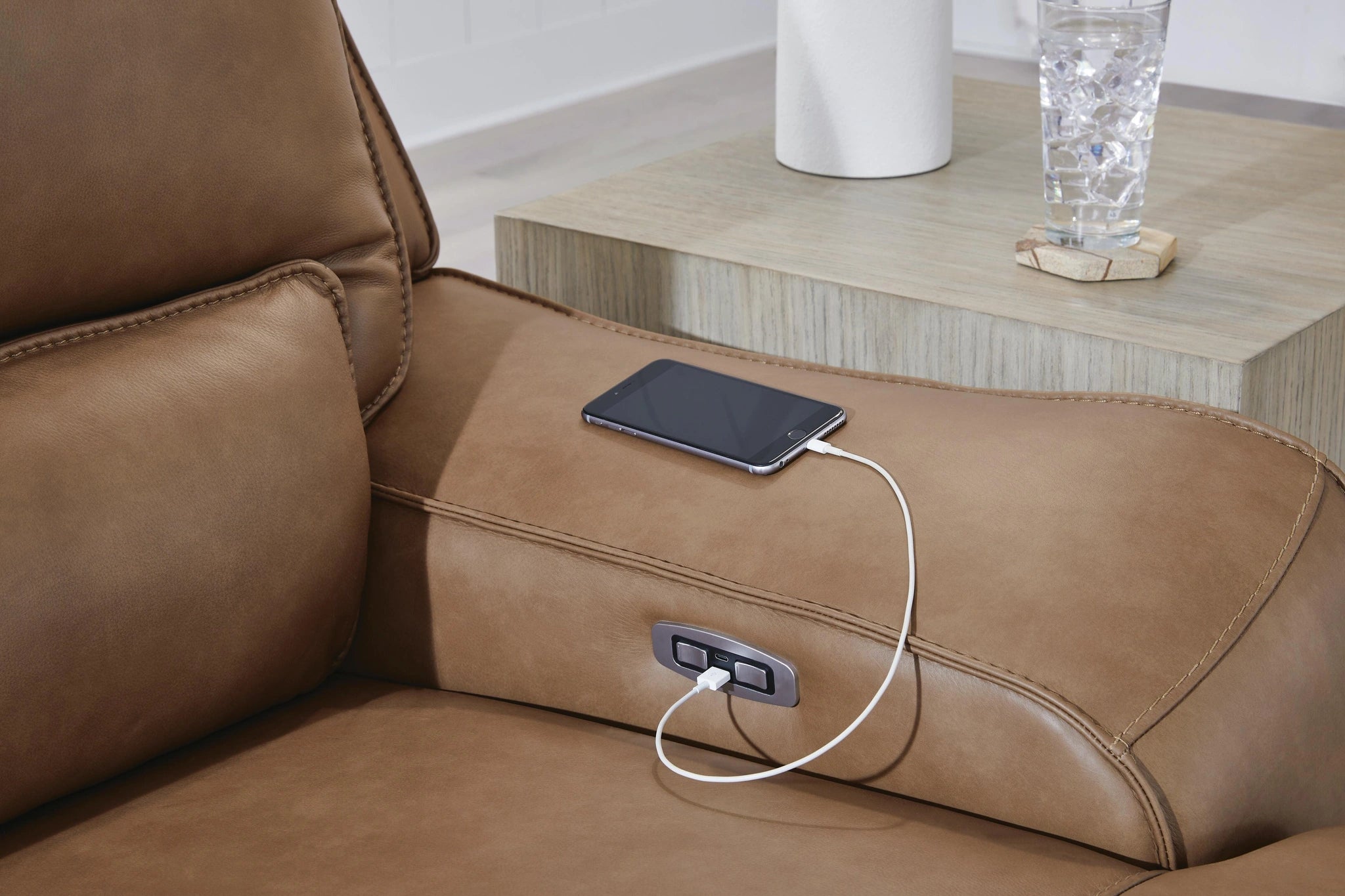 DeepWakes Reclining Sectional with Storage Console