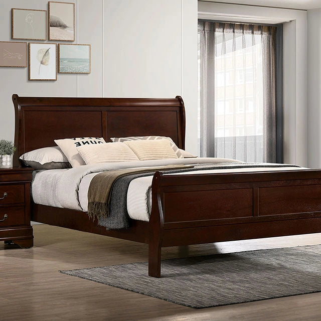 LOUIS PHILIPPE Full Bed, Cherry