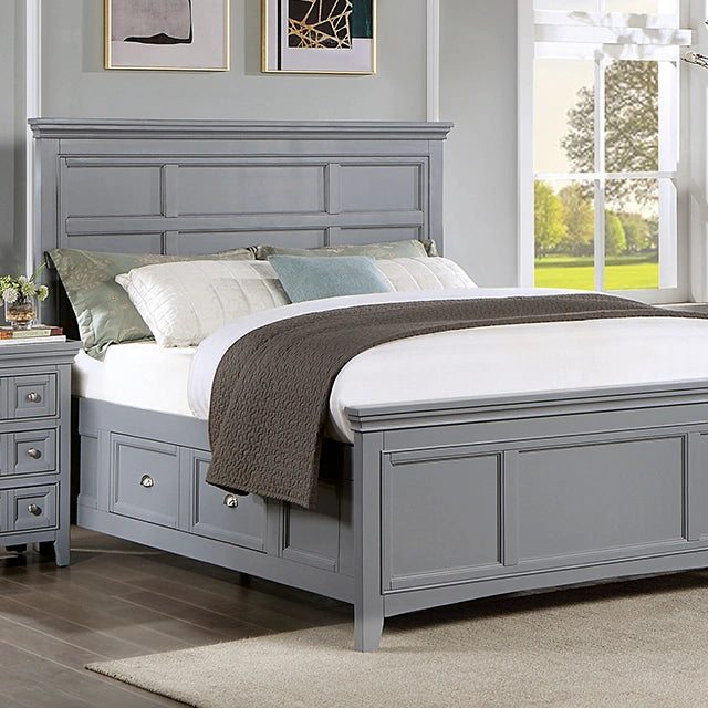 CASTLILE Full Bed, Gray