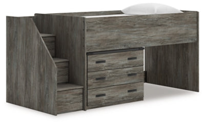 Frandern Loft Bed with Drawer Storage