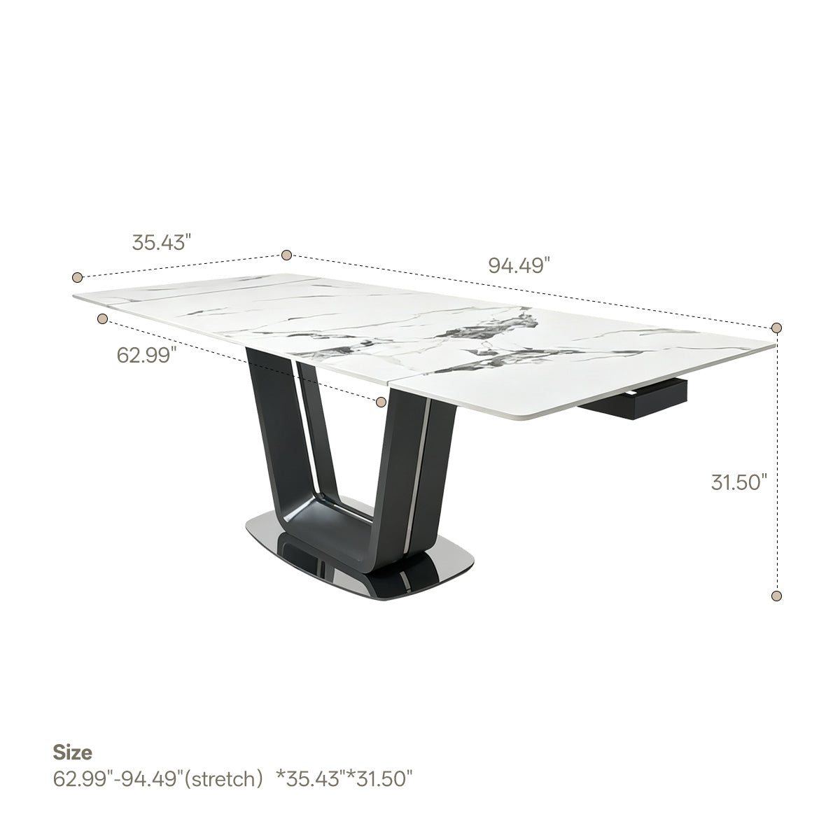Rock plate functional dining table(Patek Philippe)