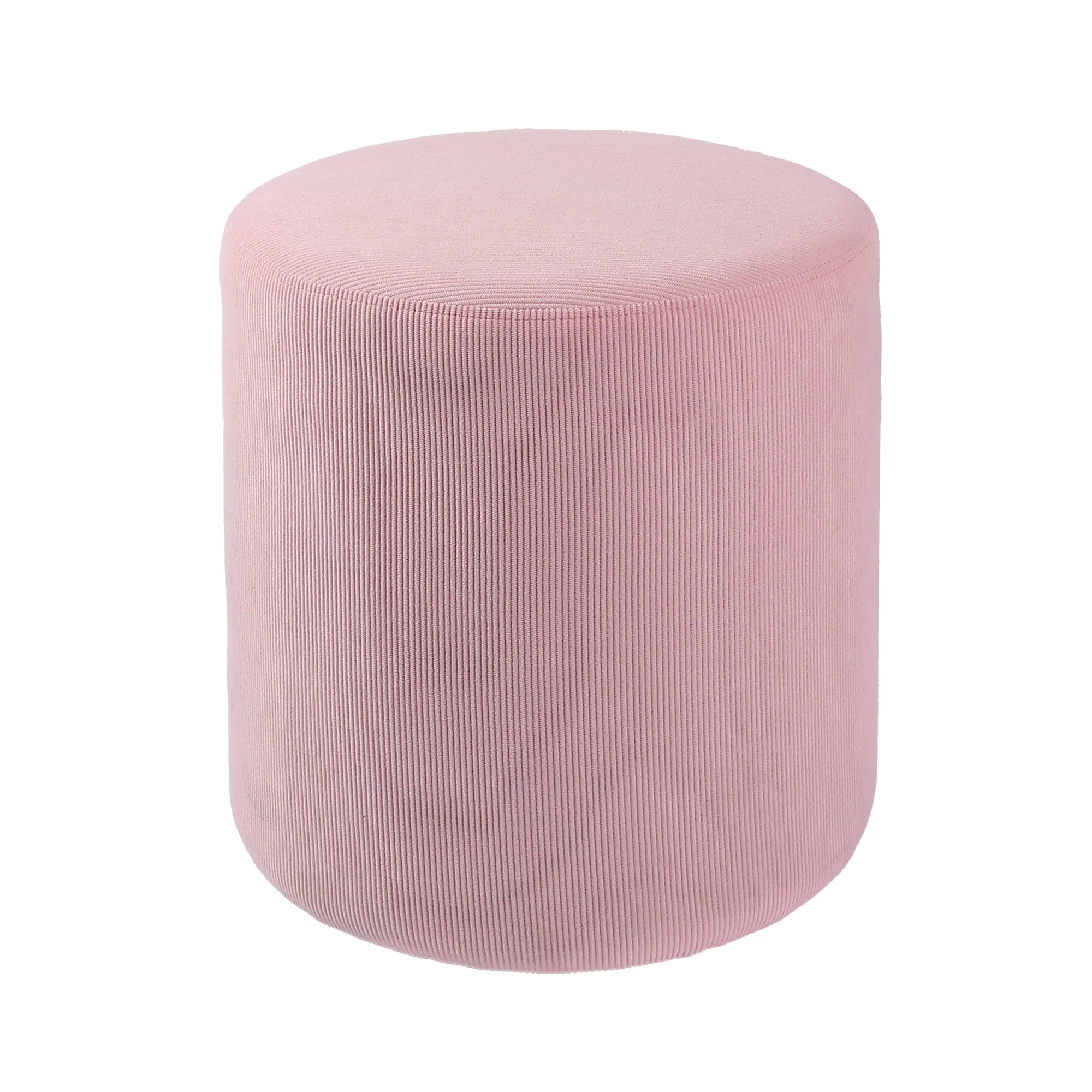 Vanity Chair Corduroy Stool-Pink