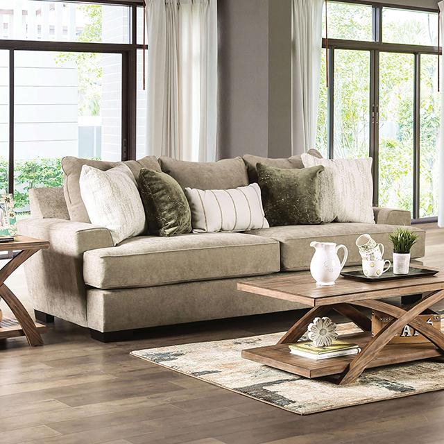 NEW MEADOWS Sofa, Ash Green/Ivory