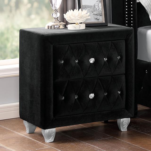 ZOHAR Night Stand, Black