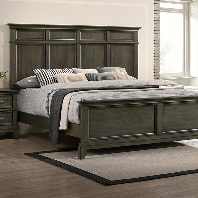 HOUSTON Cal.King Bed, Gray
