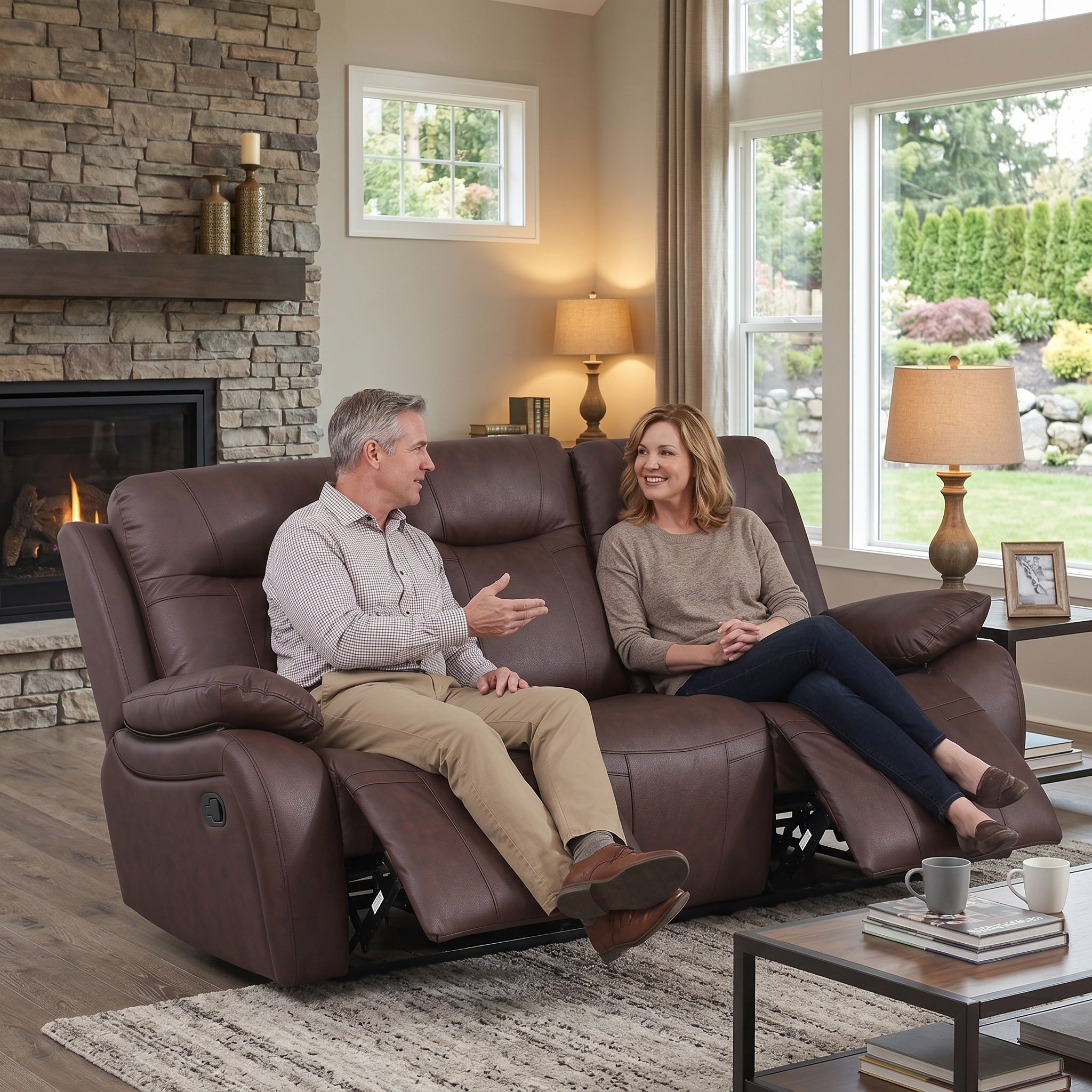 Evian Manual Recliner Sofa