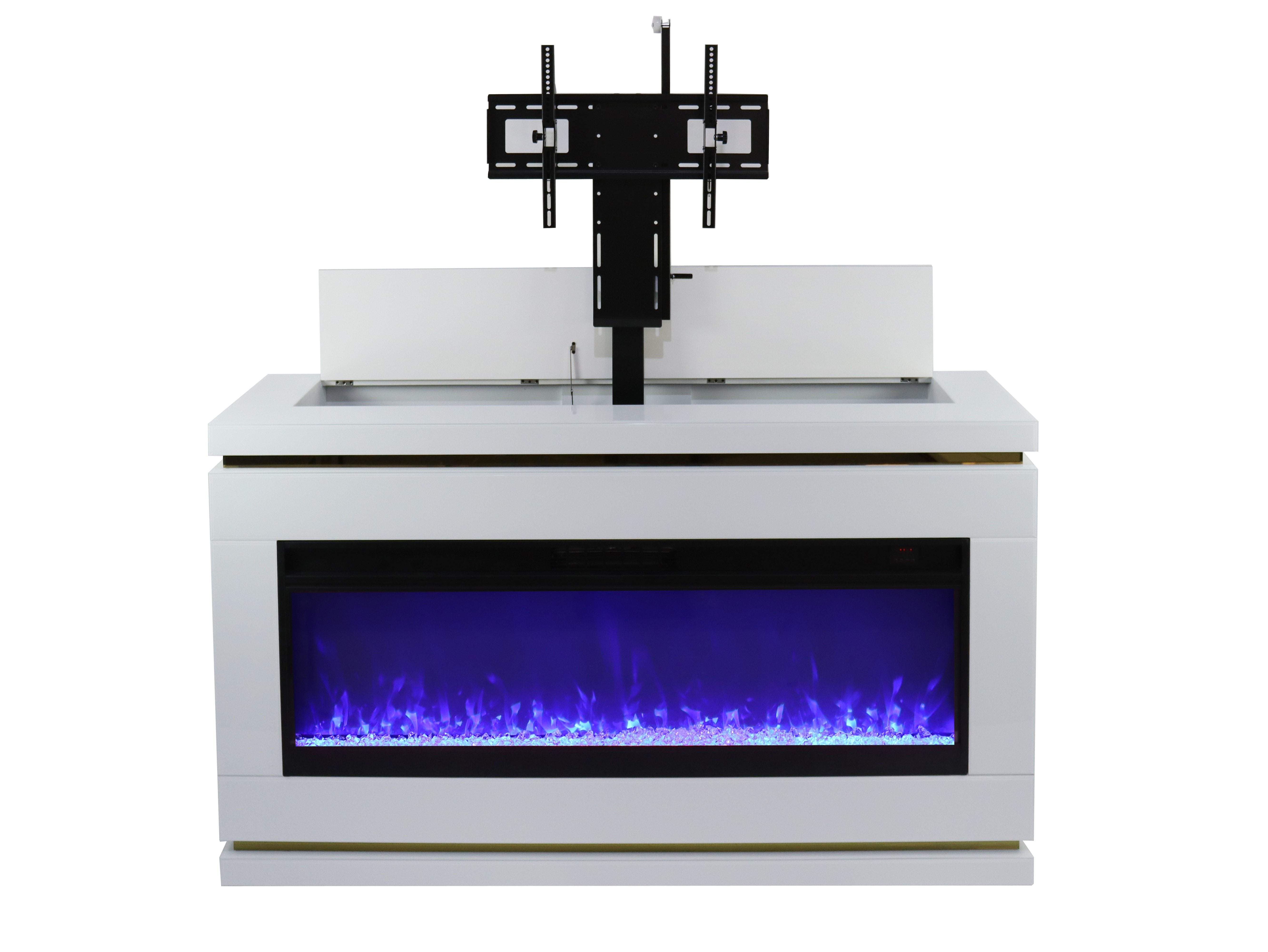 Fully Assembled 71" Modern Electric Fireplace TV Stand
