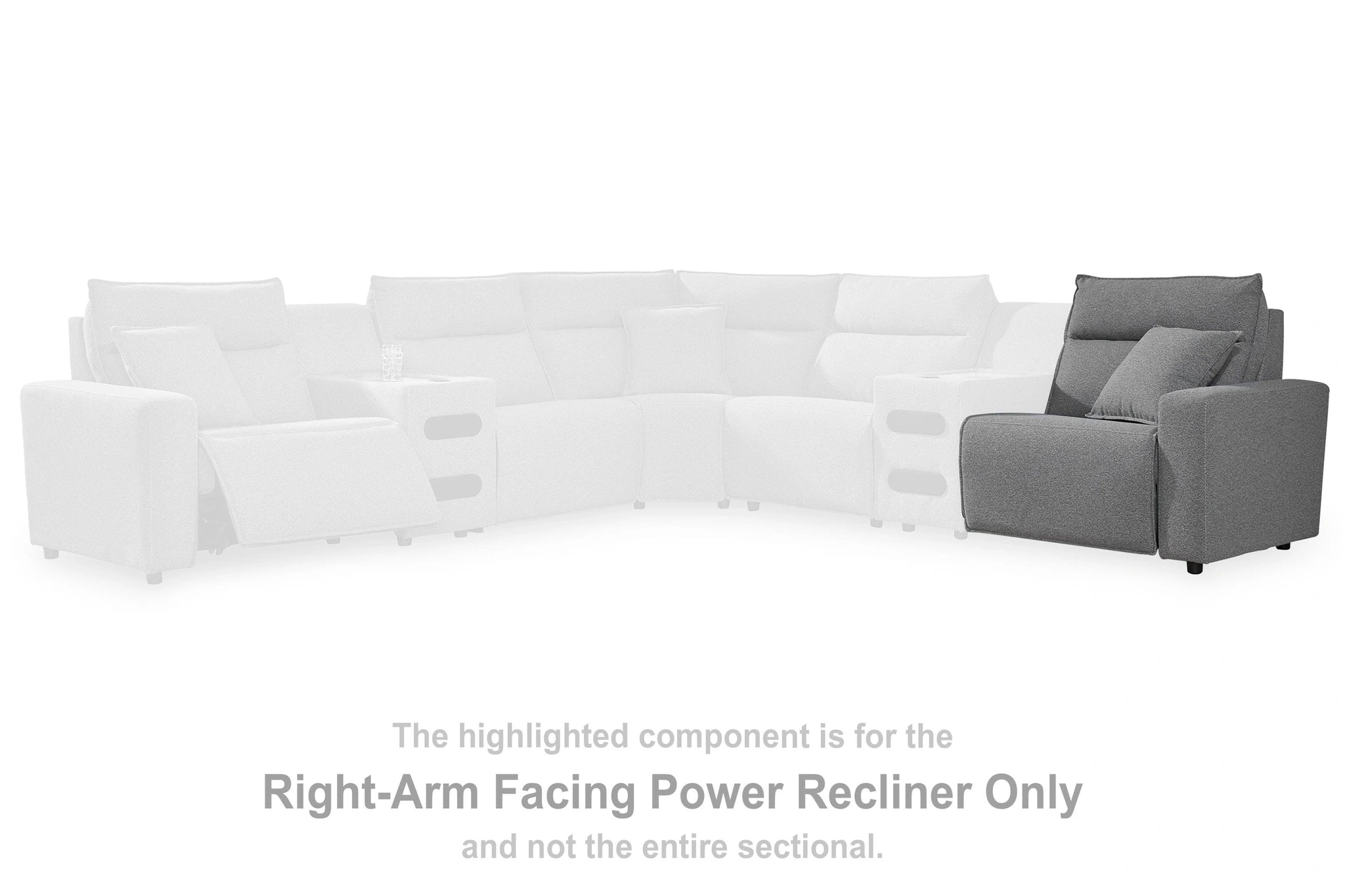 Modmax Reclining Sectional with Audio Console