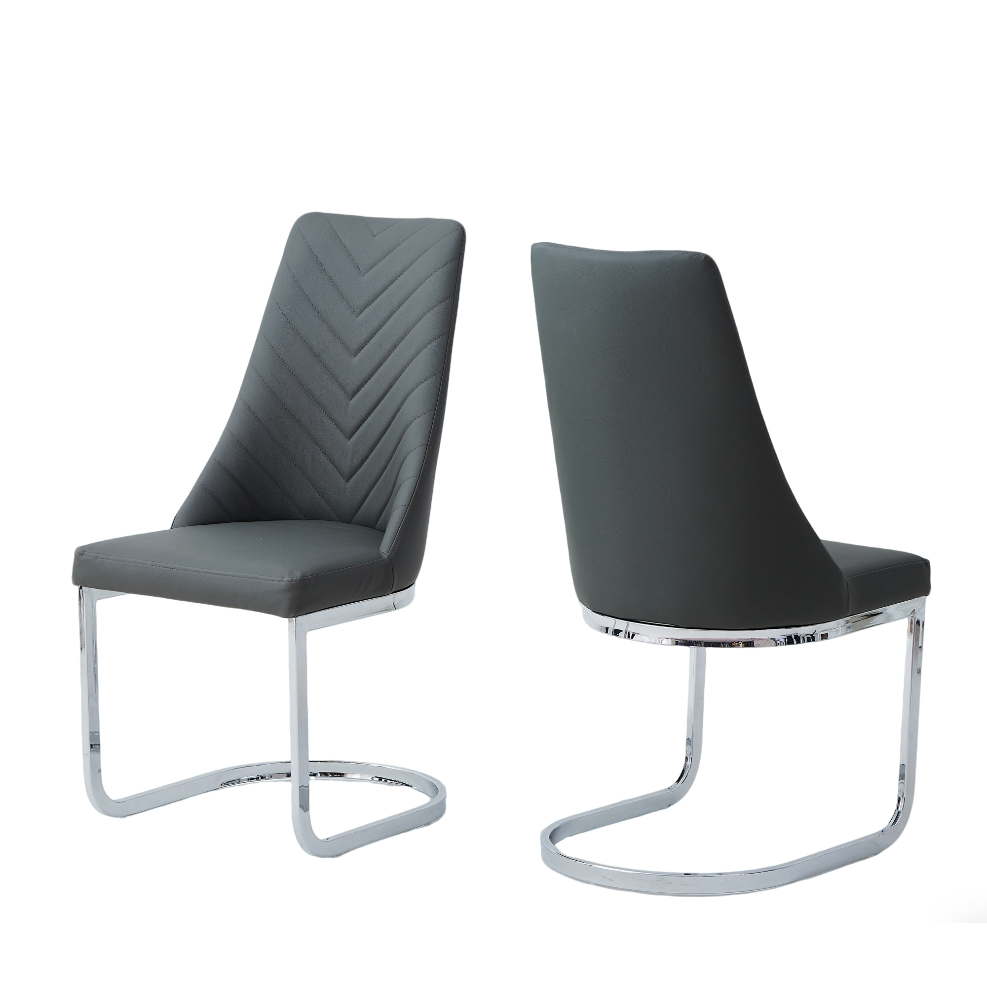 High Gloss Table Leather Chair