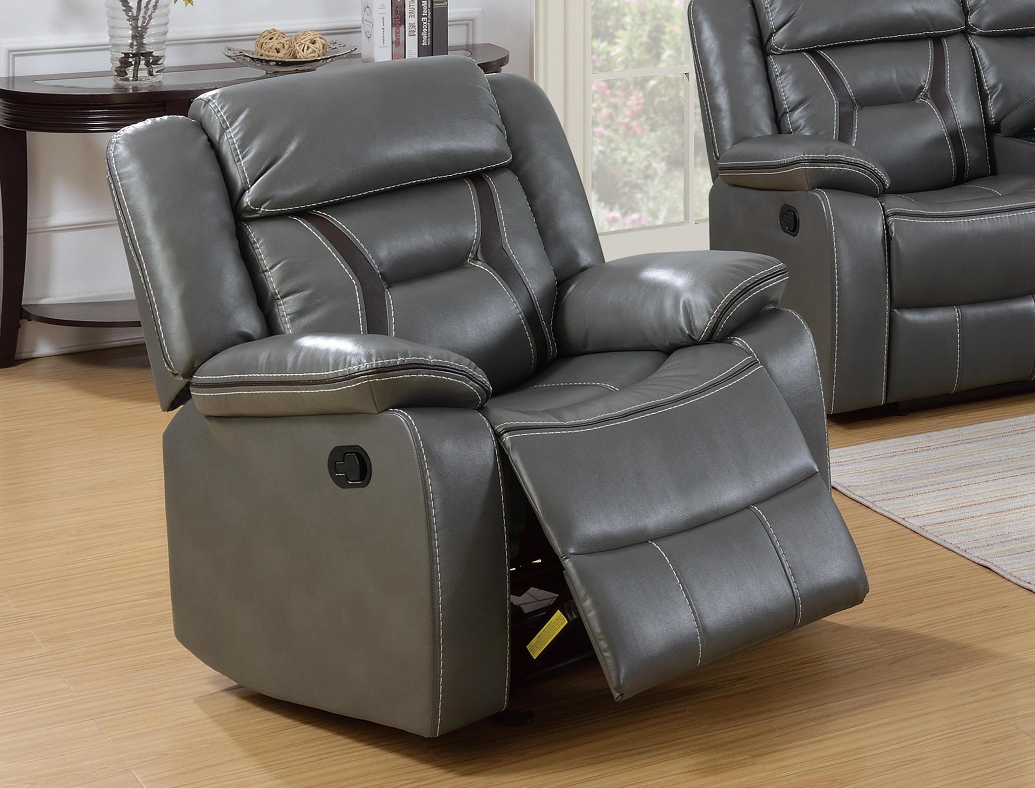 Uefurn Glider Recliner in Grey